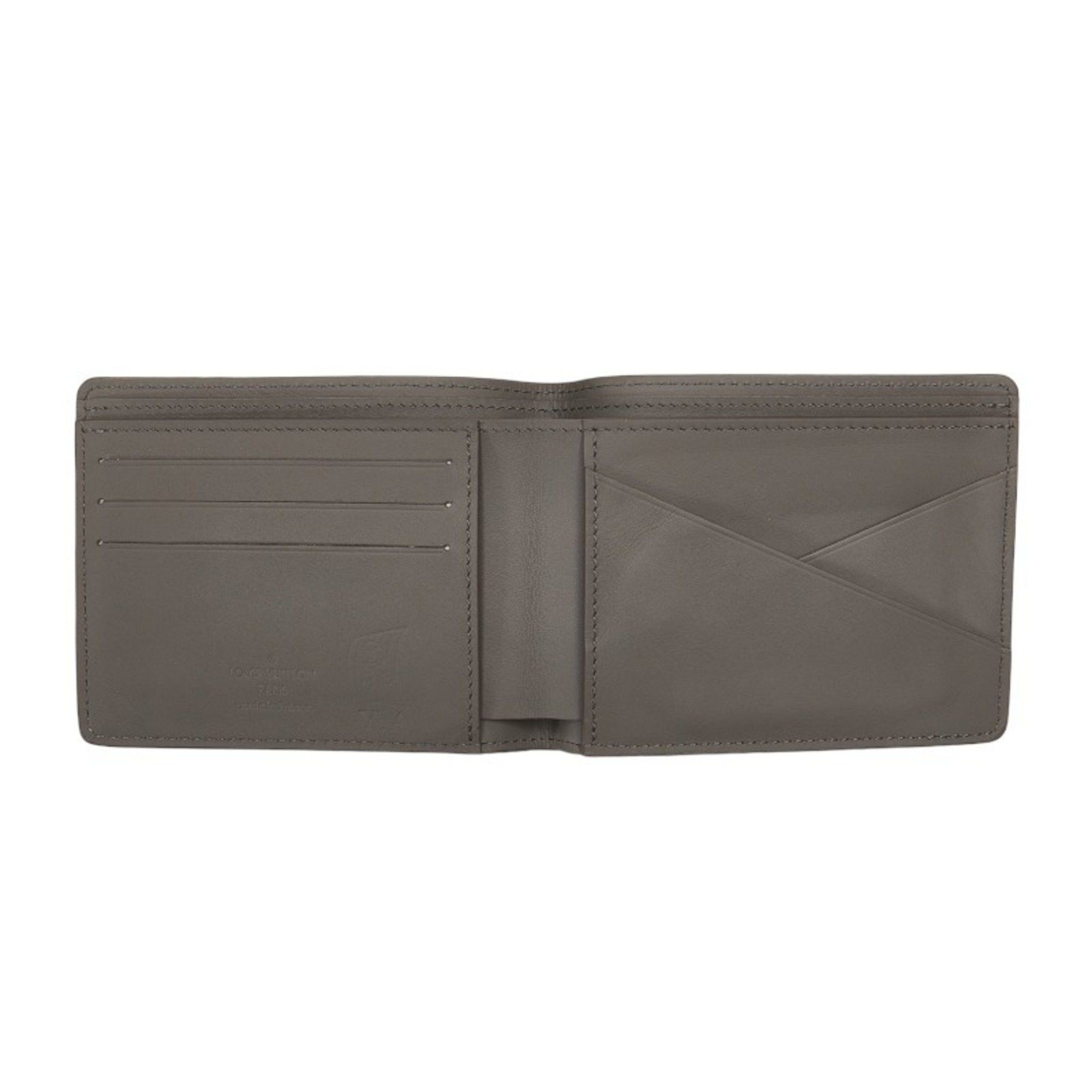 Louis Vuitton Louis Vuitton Aerogram Portefeuille Multiple Card Case Bi-fold Wallet M81026 Grey Leather Men's LOUIS VUITTON Size ONE SIZE - 8 Thumbnail