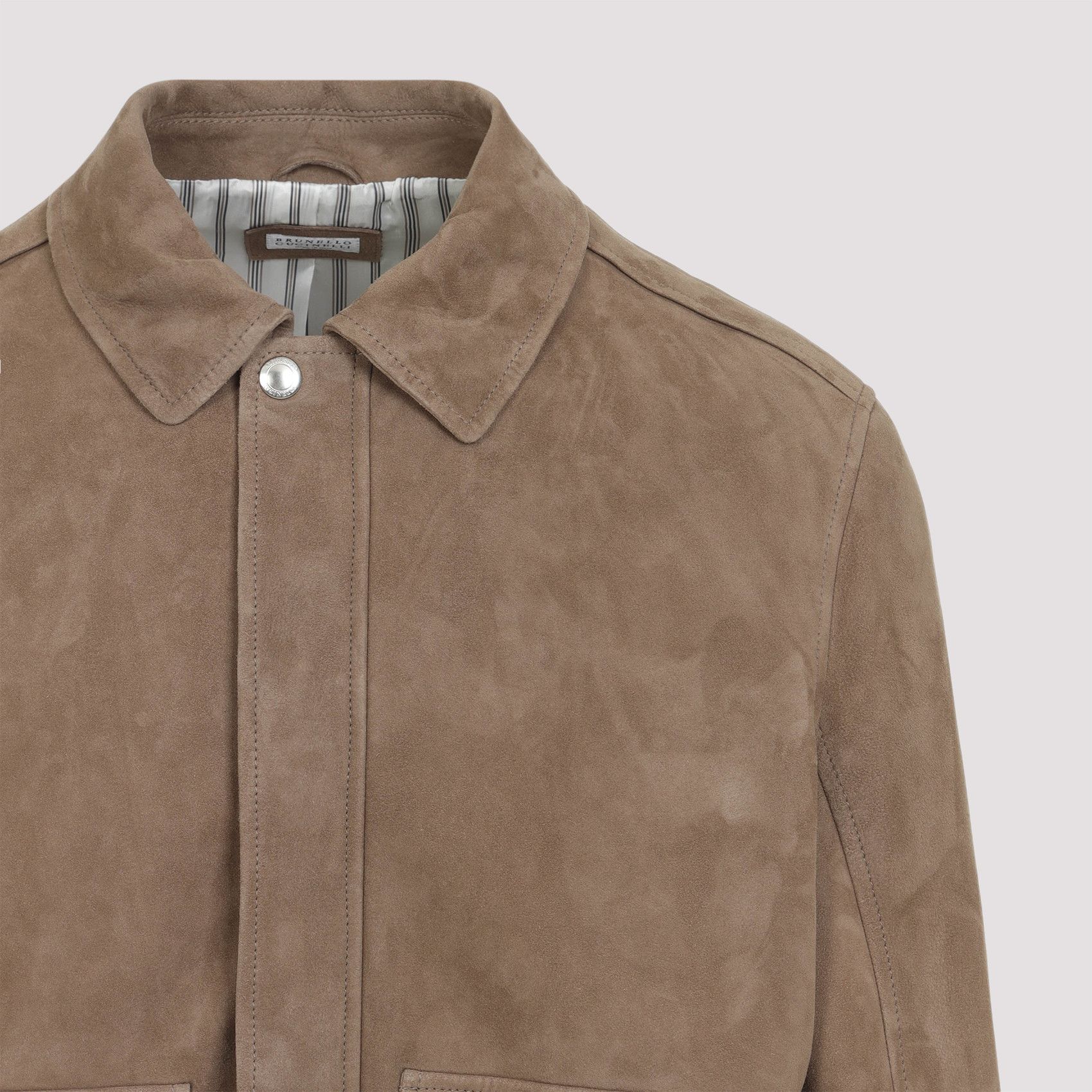 Brunello Cucinelli Brunello Cucinelli Leather Bomber Jacket Size US L / EU 52-54 / 3 - 4 Thumbnail