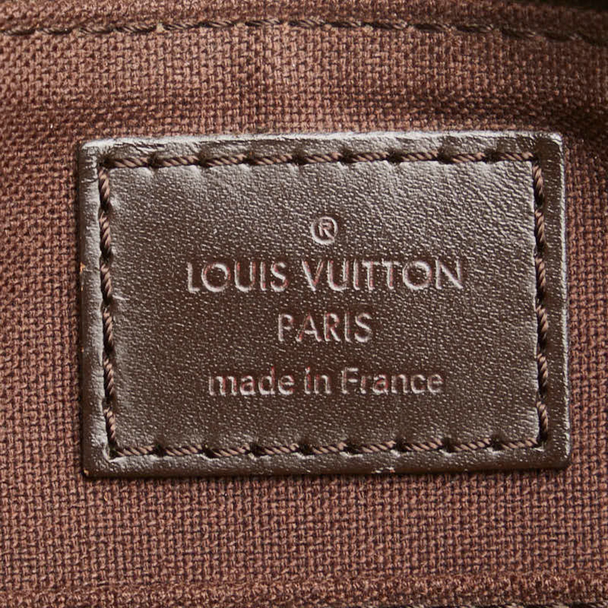 Louis Vuitton Louis Vuitton Damier Pochette Platt Brooklyn Shoulder Bag N41100 Brown PVC Leather Women's LOUIS VUITTON Size ONE SIZE - 6 Thumbnail