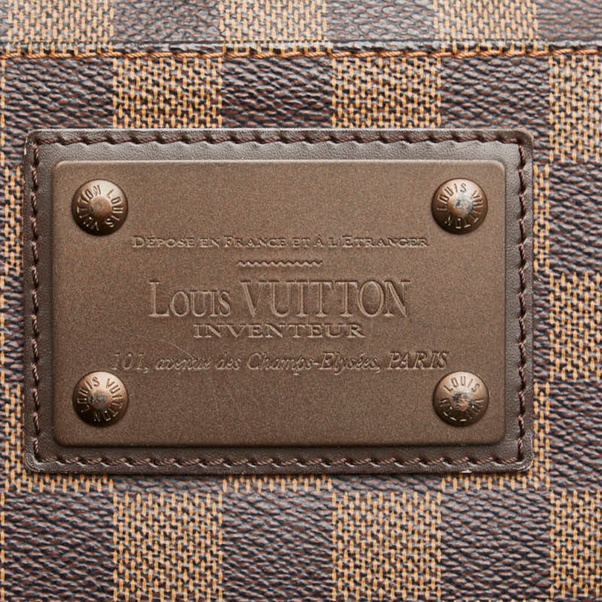 Louis Vuitton Louis Vuitton Damier Pochette Platt Brooklyn Shoulder Bag N41100 Brown PVC Leather Women's LOUIS VUITTON Size ONE SIZE - 5 Thumbnail