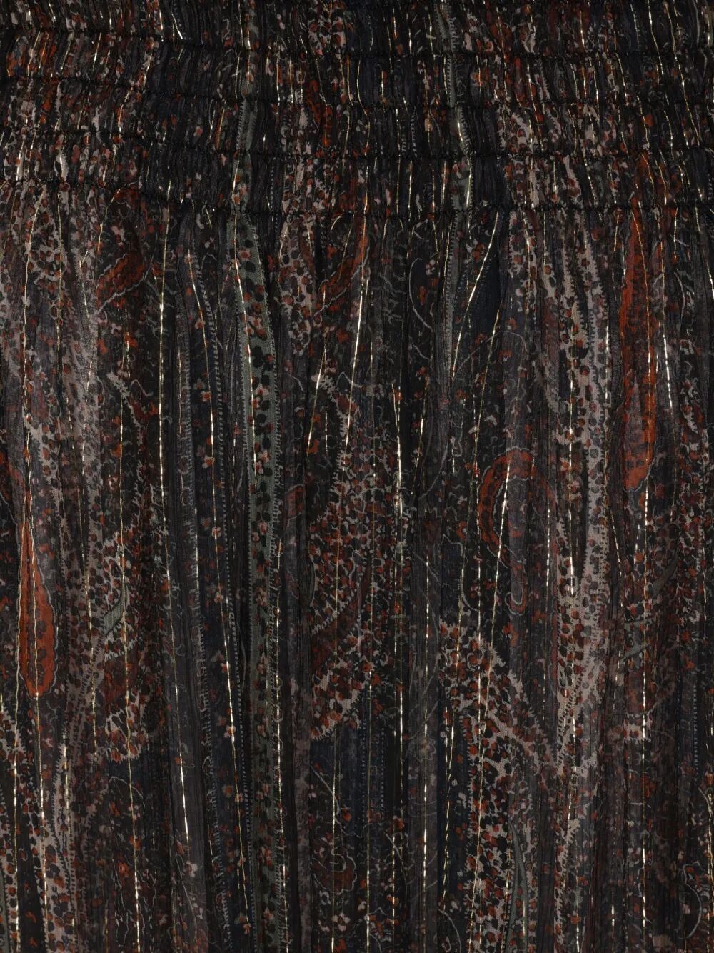 Saint Laurent Paris SEMI-SHEER LAVALLIÈRE MAXI DRESS IN LUREX PAISLEY Size M / US 6-8 / IT 42-44 - 4 Thumbnail