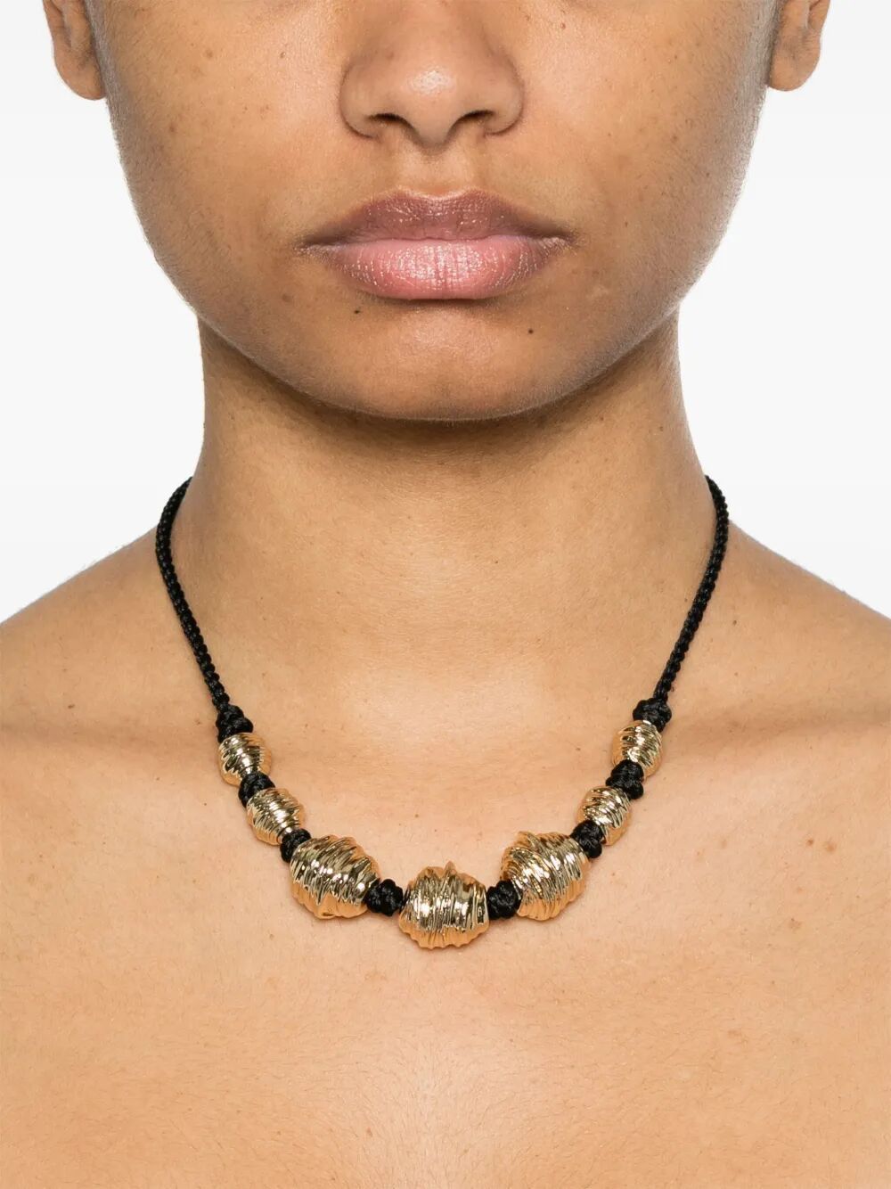 Saint Laurent Paris CHARM-DETAIL CHORD NECKLACE Size ONE SIZE - 3 Thumbnail