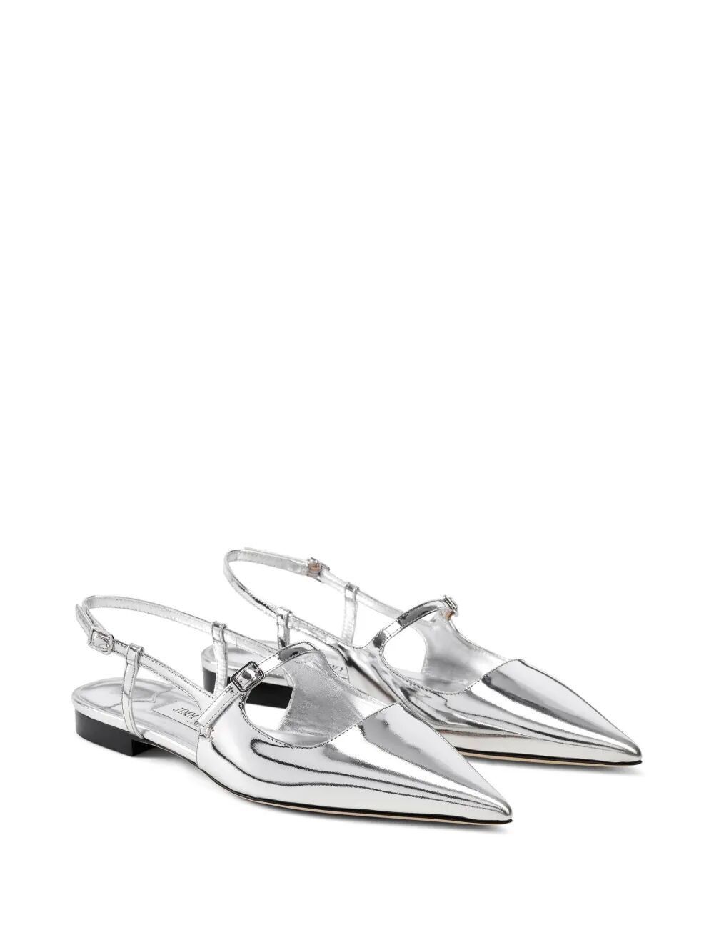 Jimmy Choo DIDI LEATHER BALLET FLATS Size US 7.5 / IT 37.5 - 2 Thumbnail