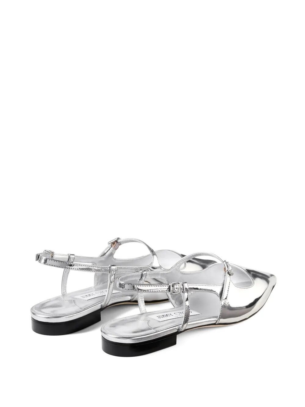 Jimmy Choo DIDI LEATHER BALLET FLATS Size US 8 / IT 38 - 3 Thumbnail
