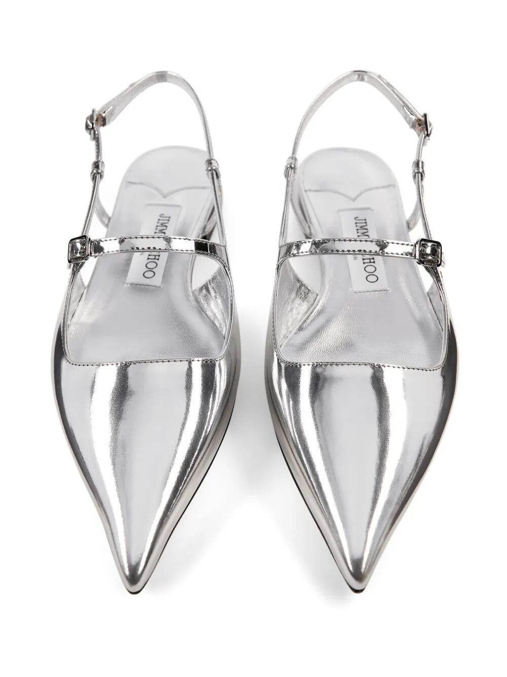 Jimmy Choo DIDI LEATHER BALLET FLATS Size US 8 / IT 38 - 4 Thumbnail