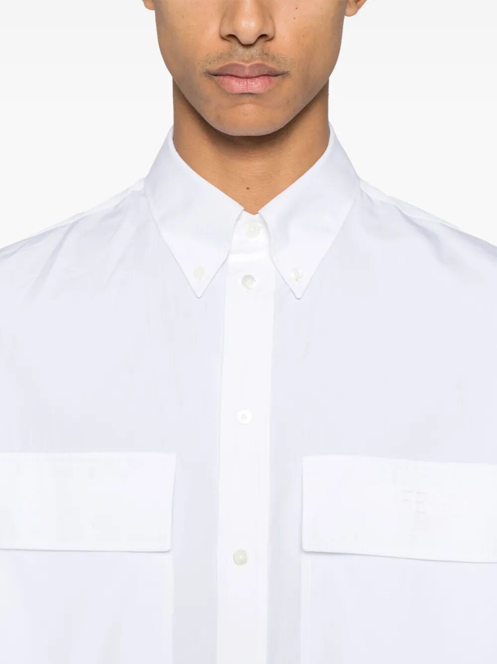 Fendi TOPSTITCHED FENDI ROMA LETTERING COTTON SHIRT Size US M / EU 48-50 / 2 - 4 Thumbnail