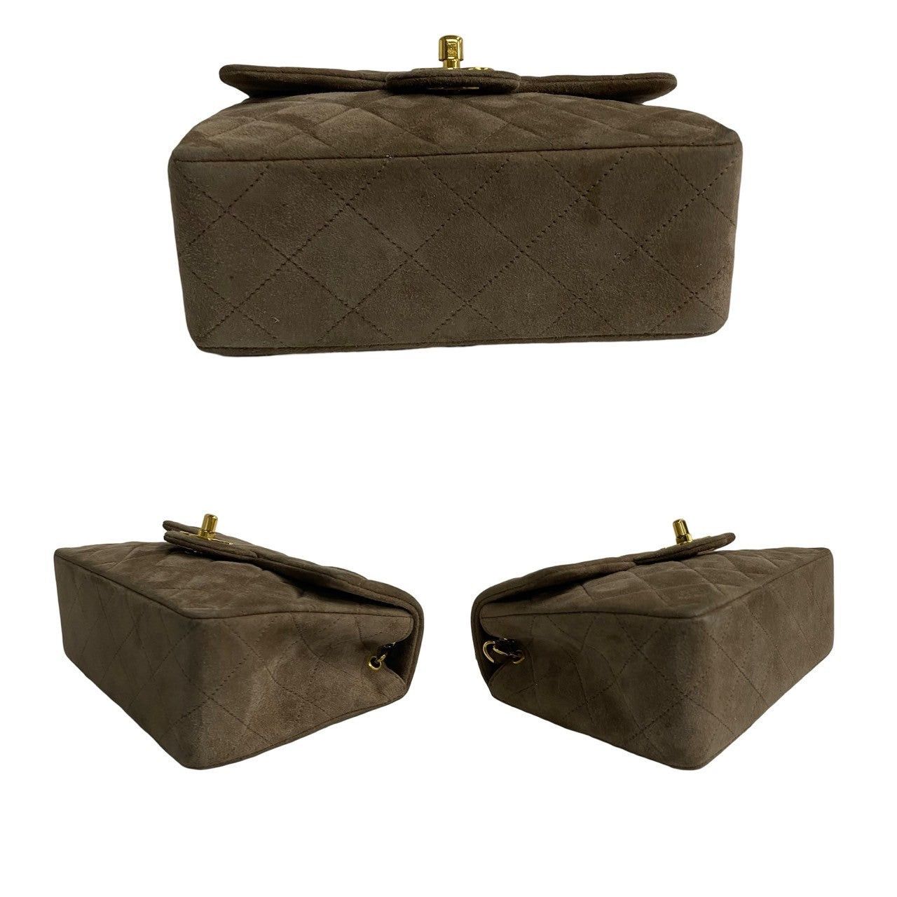 Chanel Chanel Shoulder Bag Neutrals Suede / Nubuck Size ONE SIZE - 6 Thumbnail