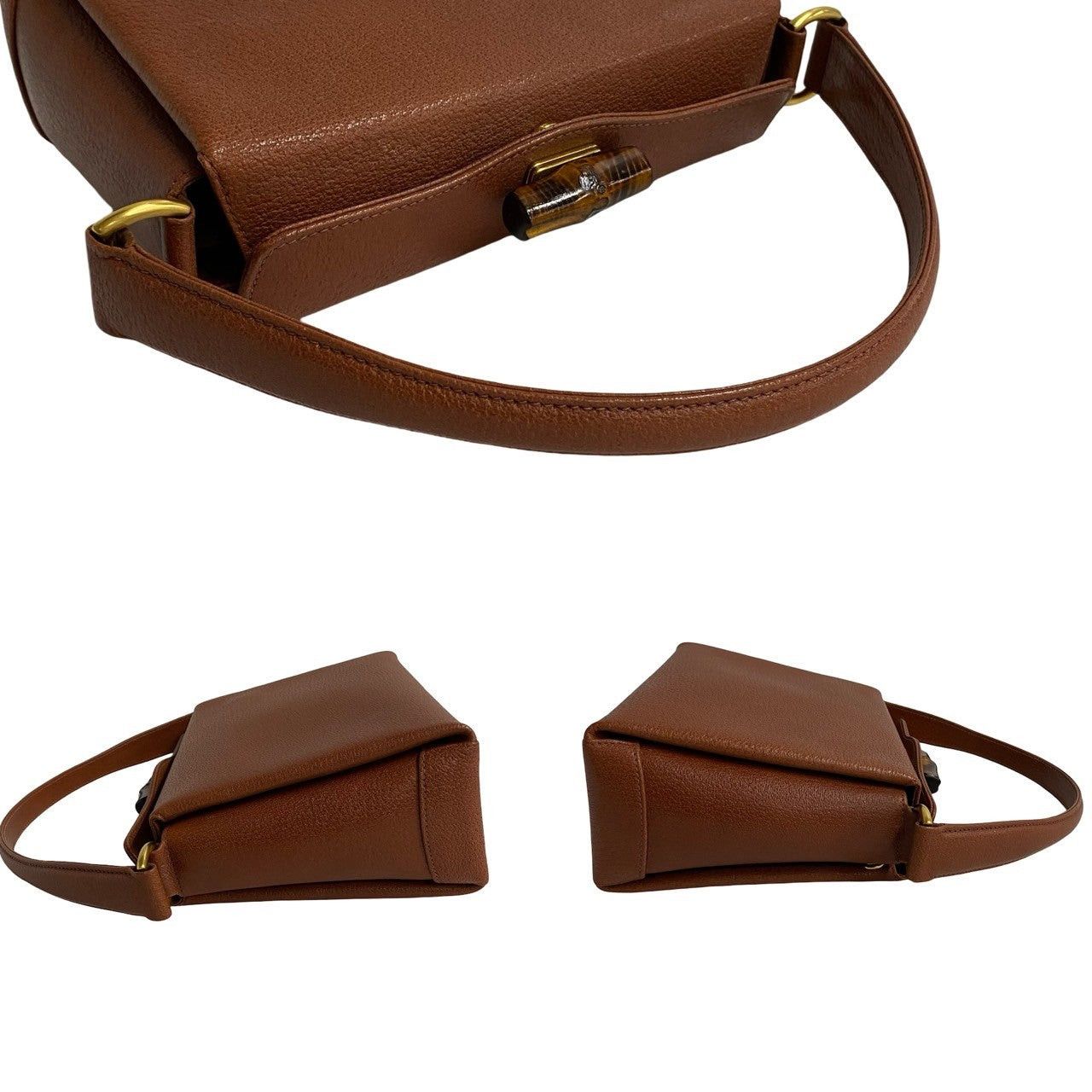 Gucci Gucci Handbag Brown Leather Size ONE SIZE - 5 Thumbnail