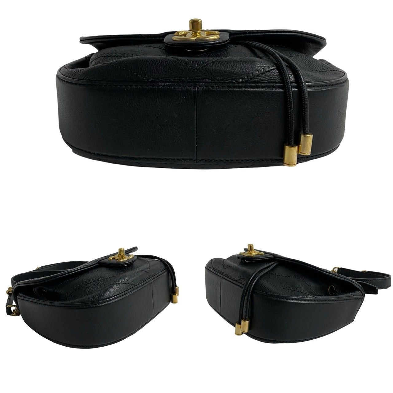 Chanel Chanel Shoulder Bag Black Leather Size ONE SIZE - 6 Thumbnail