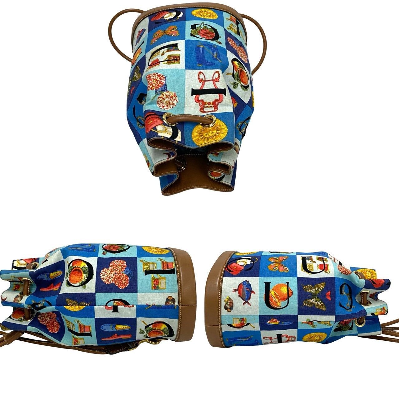 Gucci Gucci Backpack Blue Leather Size ONE SIZE - 5 Thumbnail