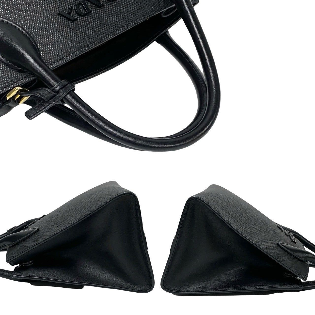 Prada Prada Shoulder Bag Black Leather Size ONE SIZE - 5 Thumbnail