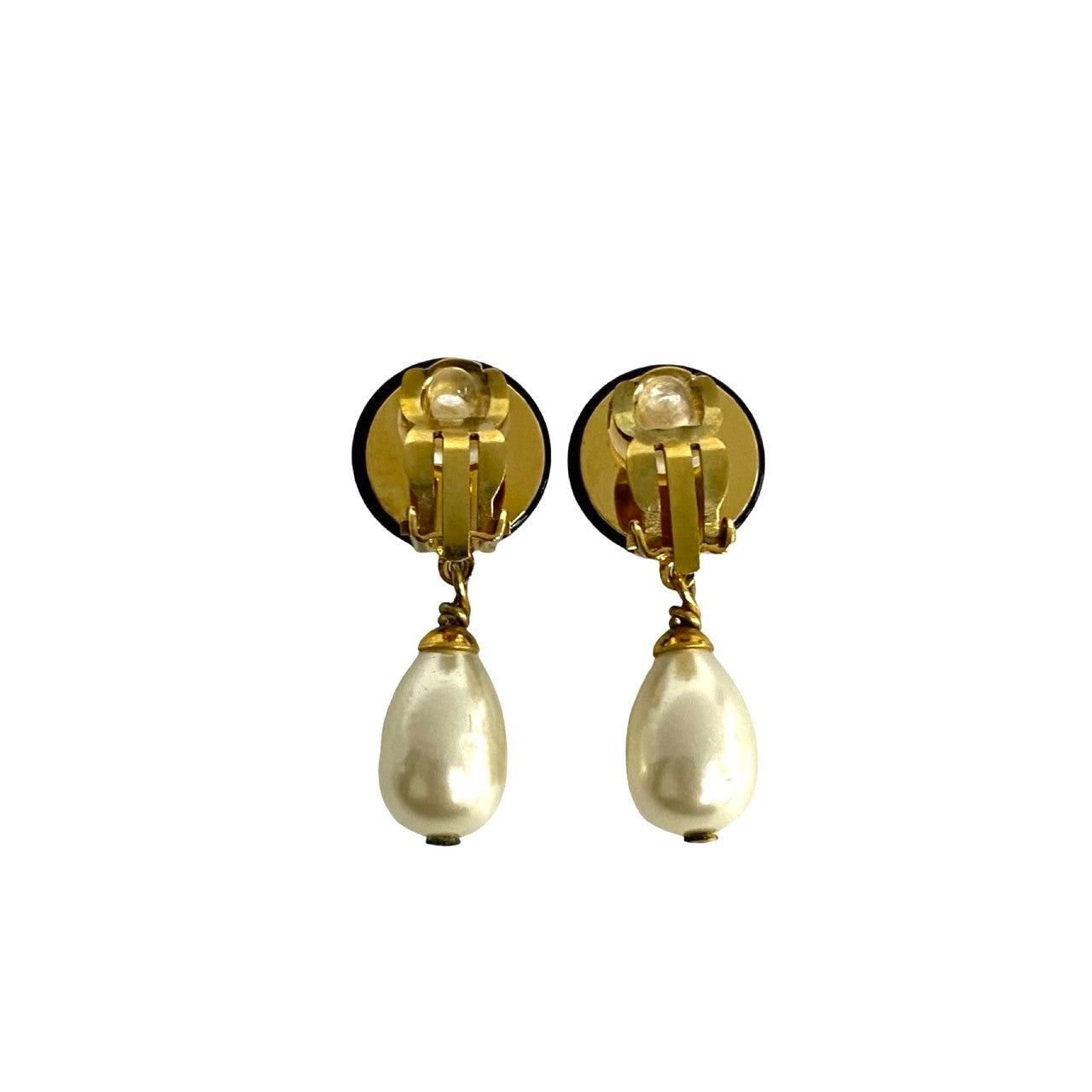 Chanel Chanel Earrings Gold Pearls Size ONE SIZE - 5 Thumbnail