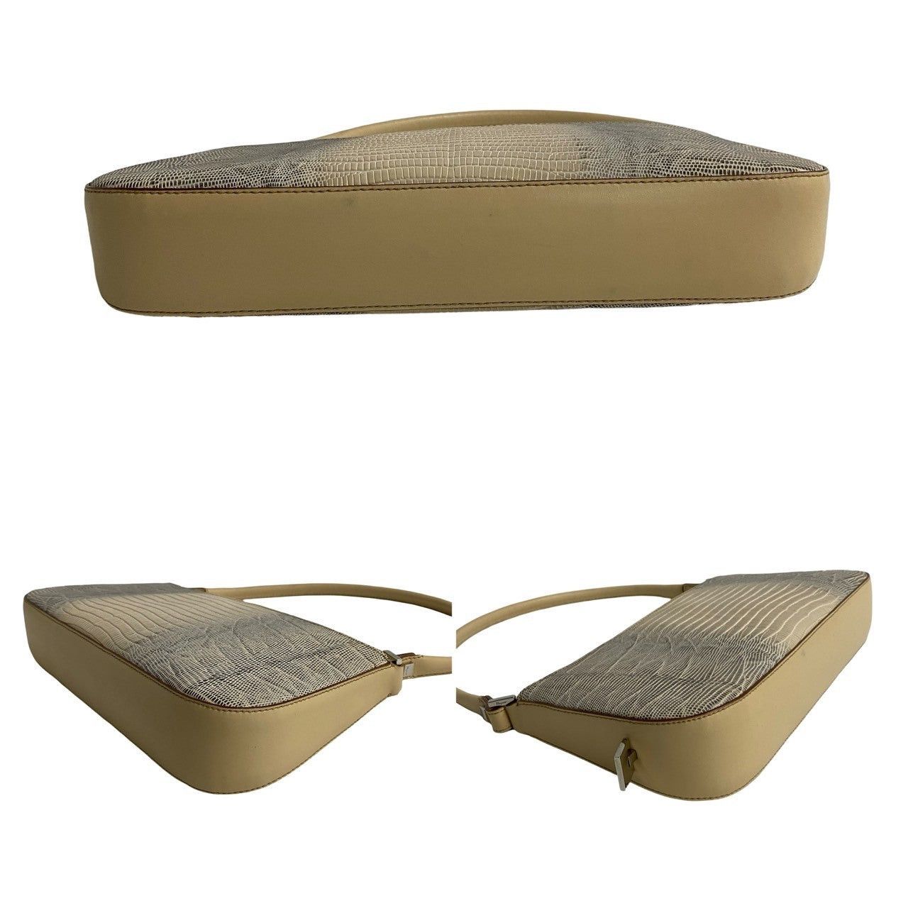 Salvatore Ferragamo Salvatore Ferragamo Shoulder Bag Neutrals Leather Size ONE SIZE - 6 Thumbnail