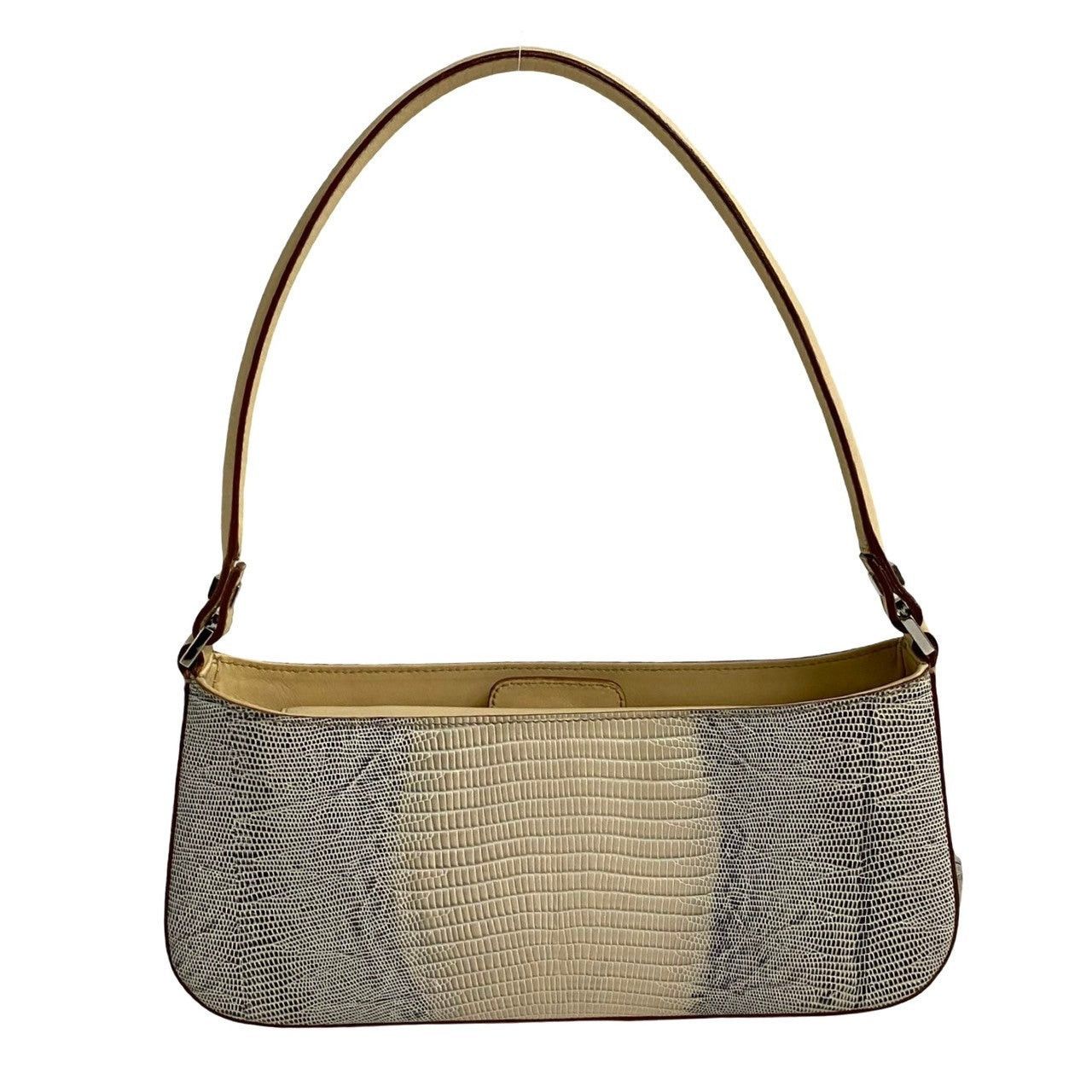 Salvatore Ferragamo Salvatore Ferragamo Shoulder Bag Neutrals Leather Size ONE SIZE - 4 Thumbnail
