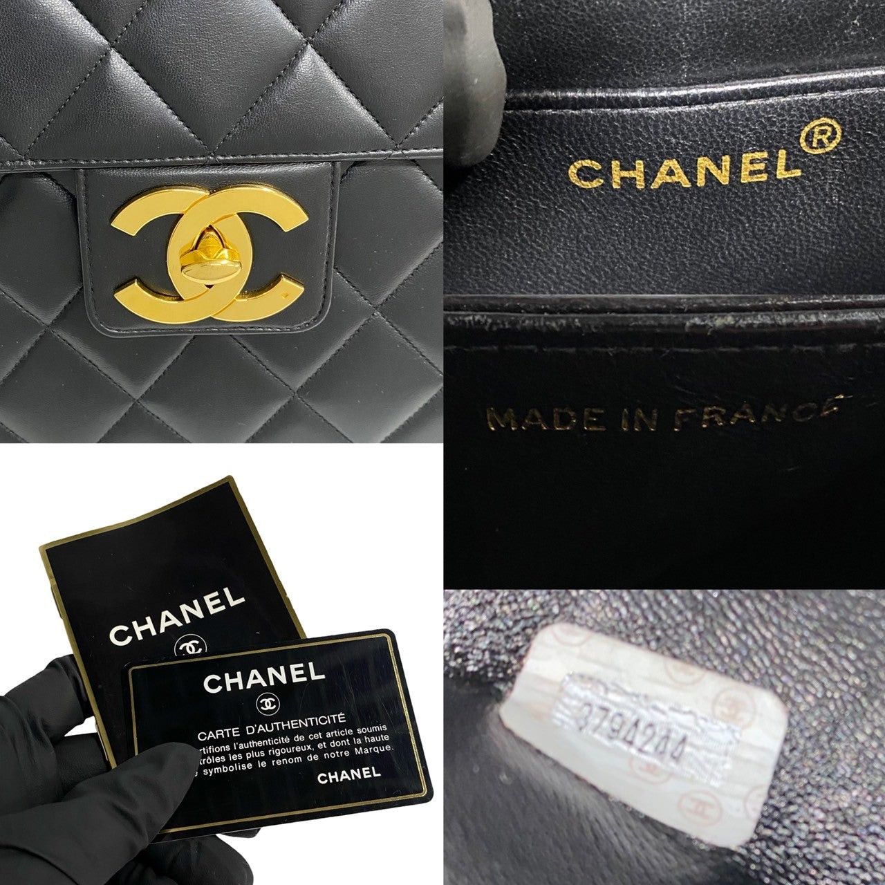 Chanel Chanel Handbag Black Leather Size ONE SIZE - 3 Thumbnail