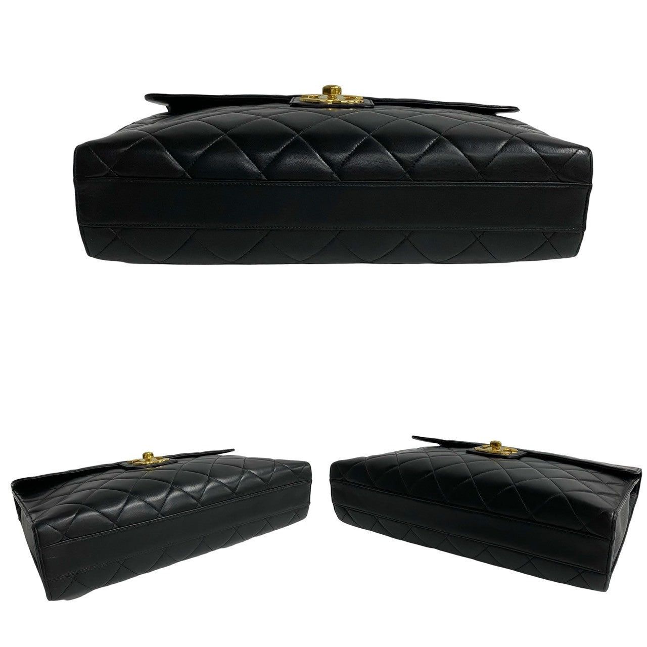 Chanel Chanel Handbag Black Leather Size ONE SIZE - 6 Thumbnail