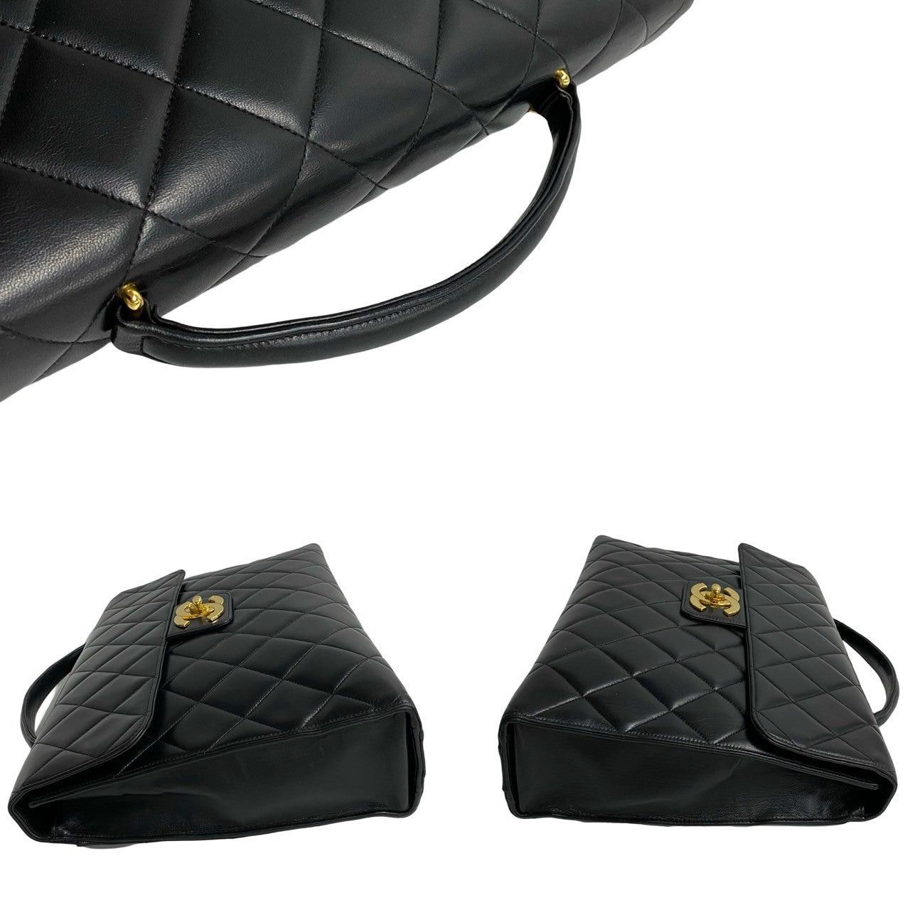 Chanel Chanel Handbag Black Leather Size ONE SIZE - 5 Thumbnail