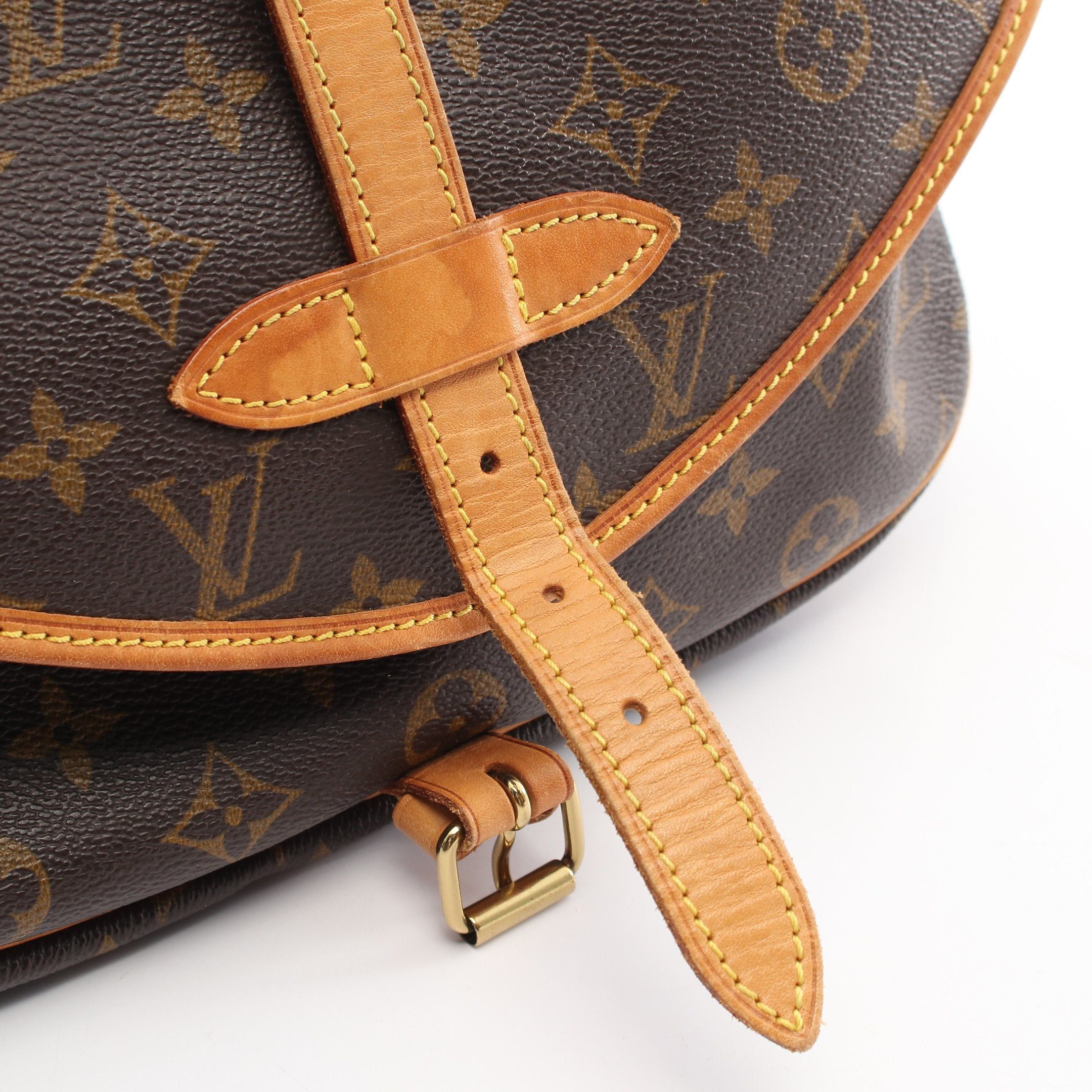 Louis Vuitton Louis Vuitton Saumur 30 Monogram Shoulder Bag Leather Brown Size ONE SIZE - 7 Thumbnail