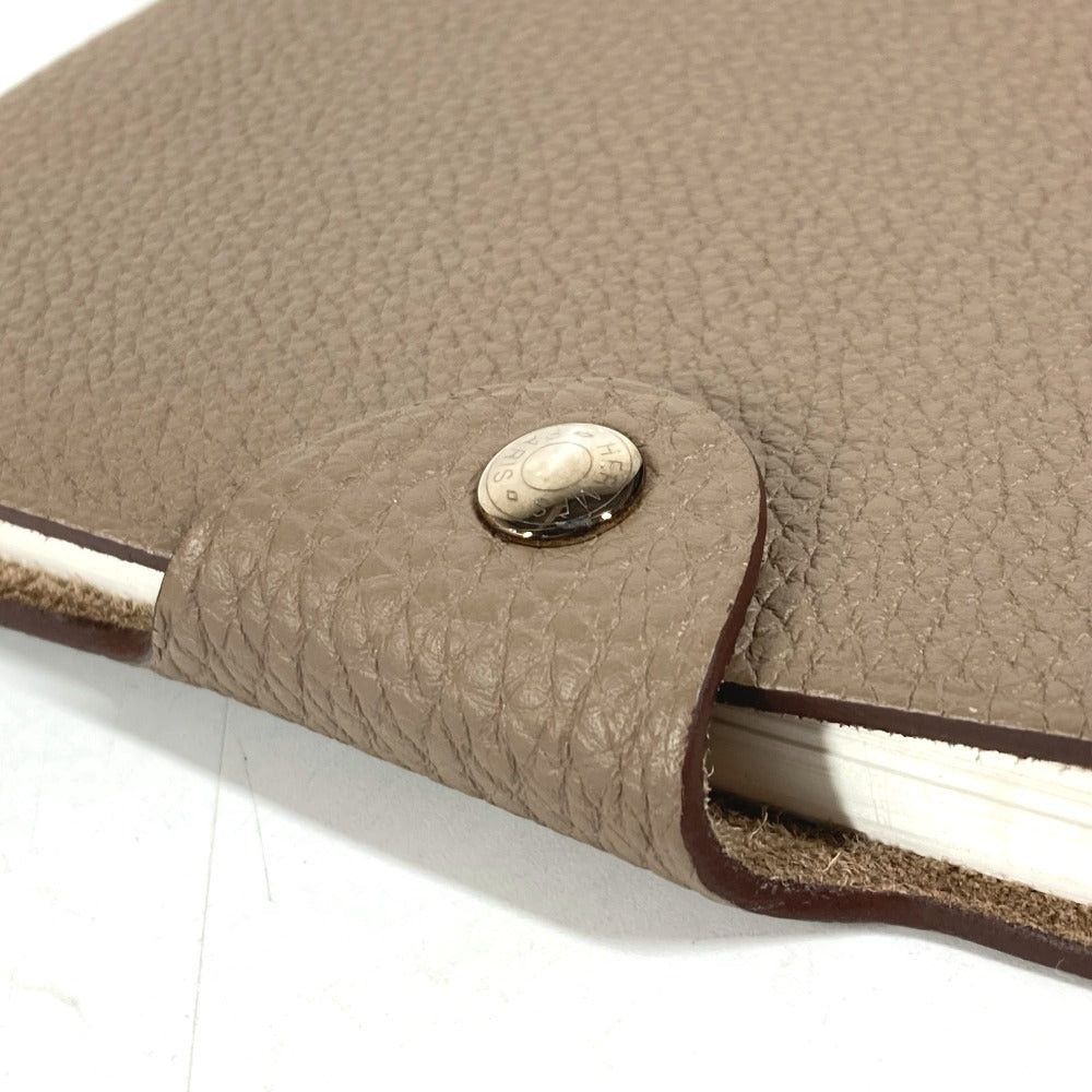 Hermes Hermes Notebook Cover Ulysse Pm Stationery Notepad Trillon Clemence Unisex Ethupe Gray Size ONE SIZE - 5 Thumbnail