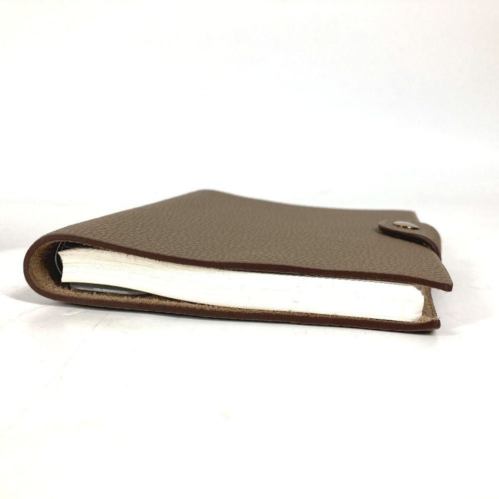 Hermes Hermes Notebook Cover Ulysse Pm Stationery Notepad Trillon Clemence Unisex Ethupe Gray Size ONE SIZE - 3 Thumbnail