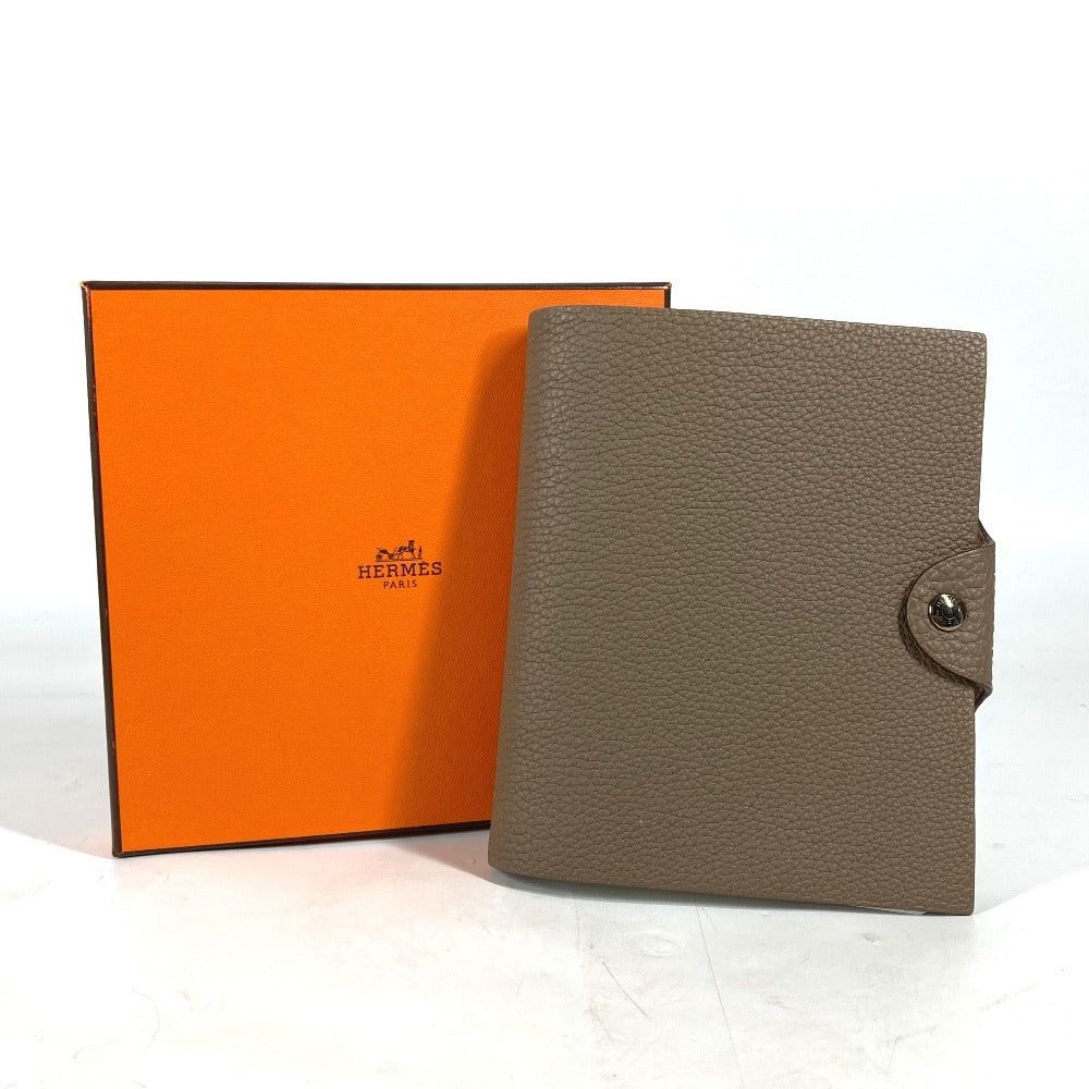 Hermes Hermes Notebook Cover Ulysse Pm Stationery Notepad Trillon Clemence Unisex Ethupe Gray Size ONE SIZE - 16 Thumbnail