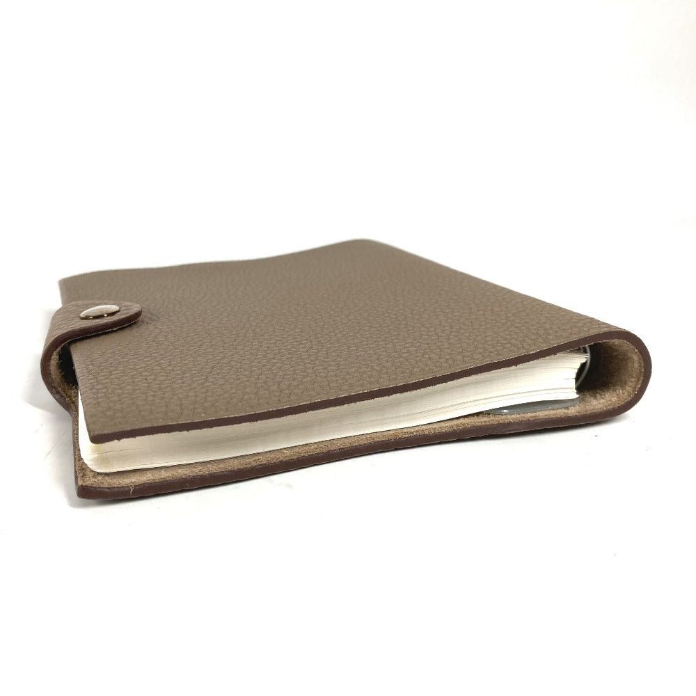 Hermes Hermes Notebook Cover Ulysse Pm Stationery Notepad Trillon Clemence Unisex Ethupe Gray Size ONE SIZE - 4 Thumbnail