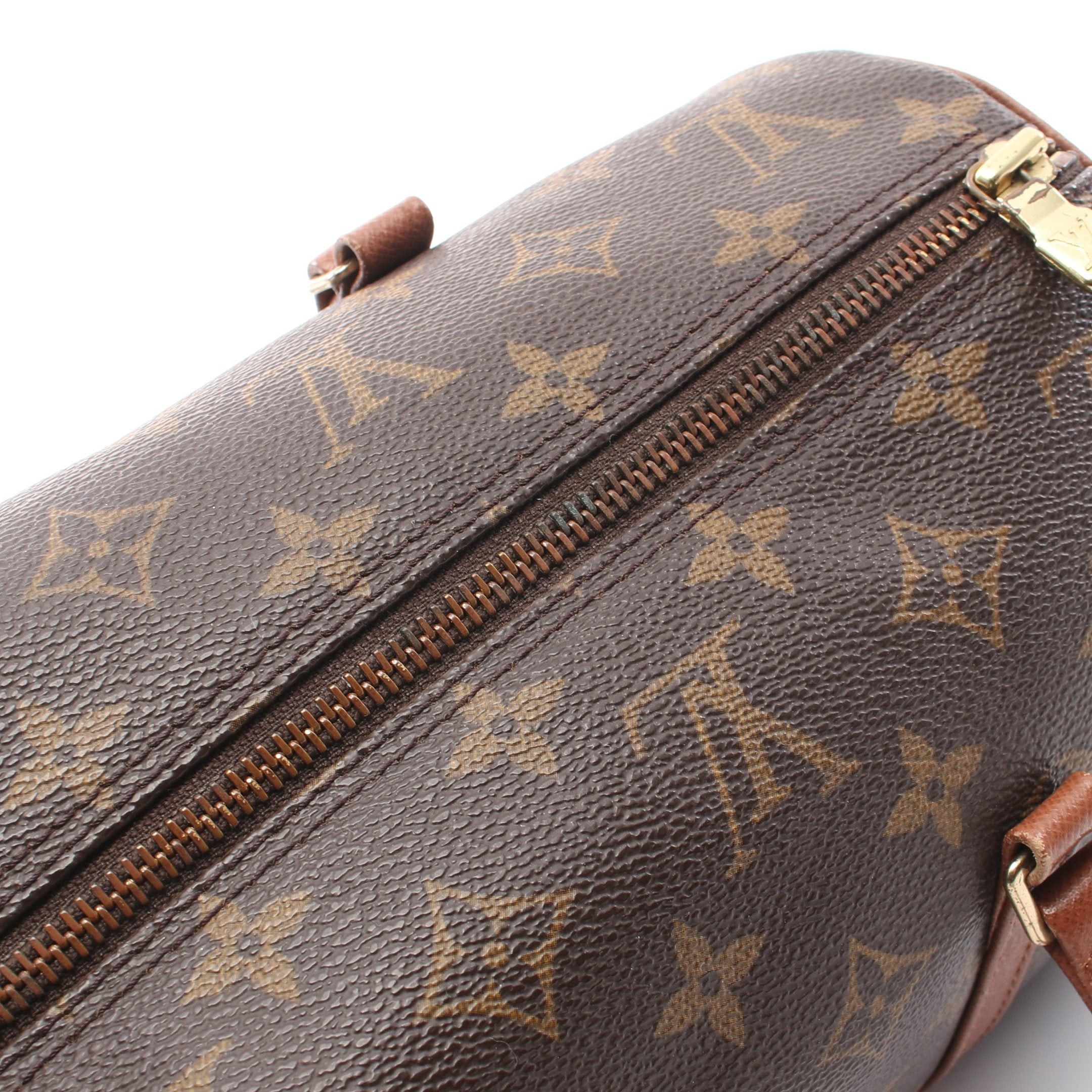 Louis Vuitton Louis Vuitton Papillon 30 Monogram Old Model Handbag Leather Brown Size ONE SIZE - 10 Thumbnail