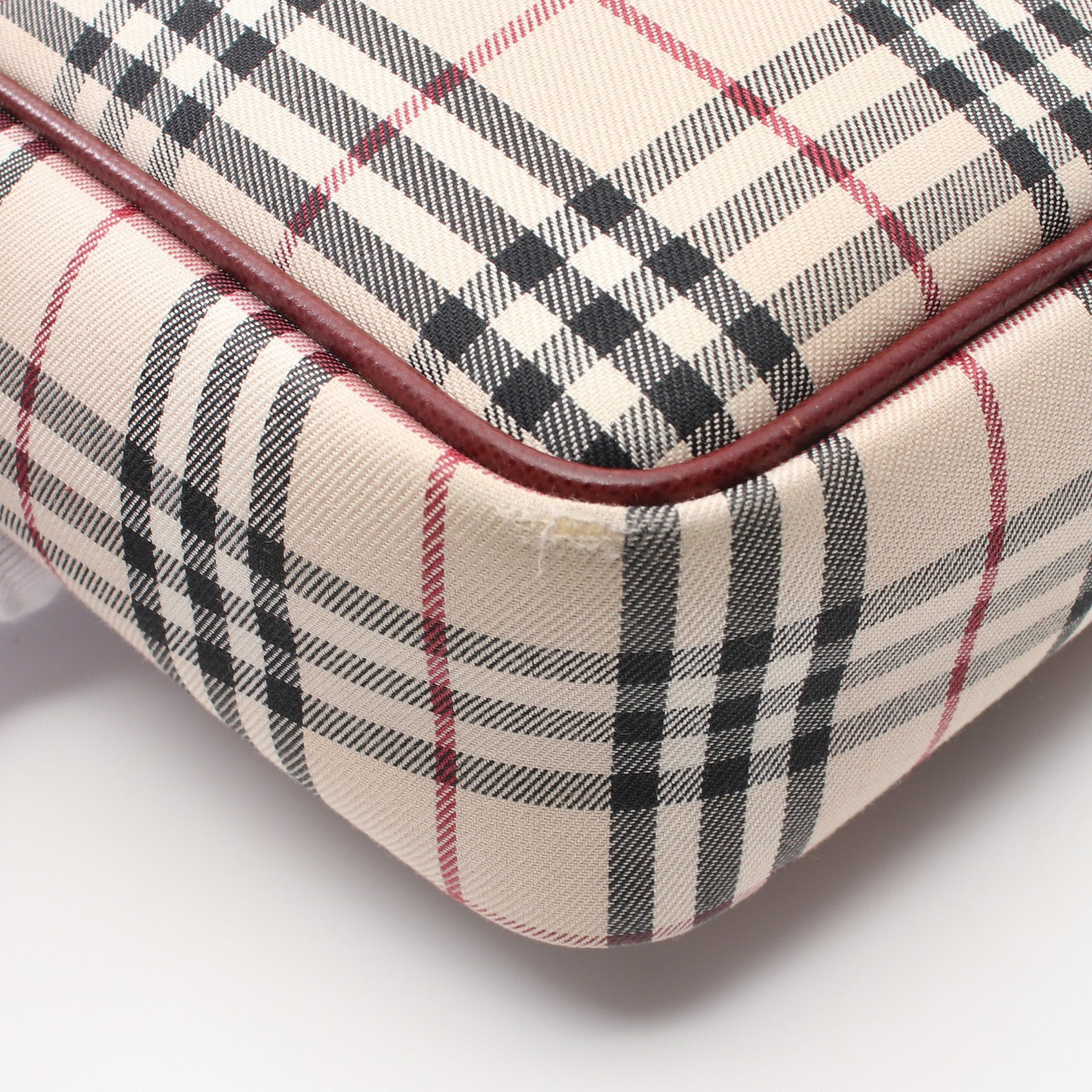 Burberry Burberry Nova Check Shoulder Bag Canvas Leather Beige Multicolor Size ONE SIZE - 5 Thumbnail