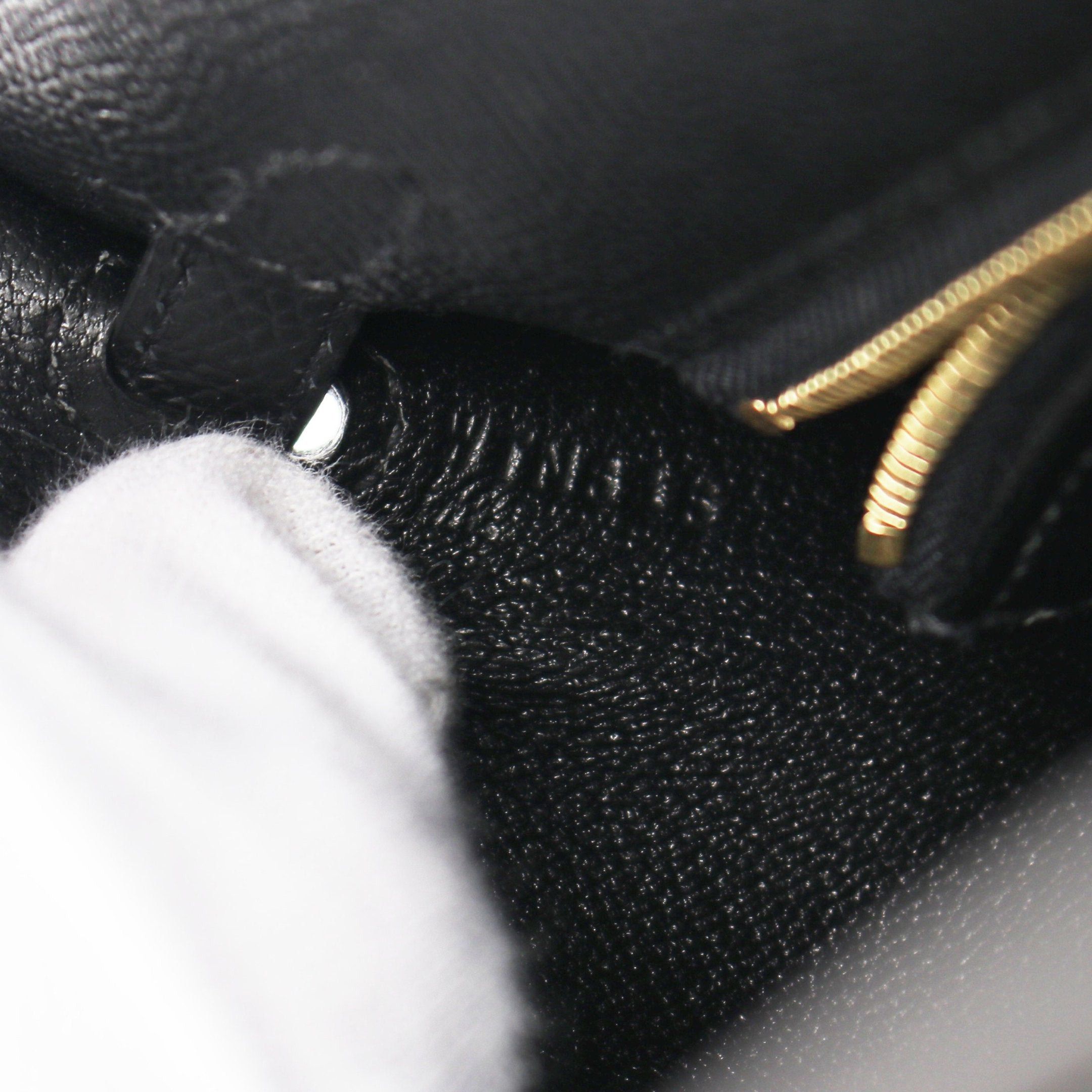 Hermes Hermes Kelly 25 Handbag Veau Epsom Black Gold Hardware Outside Sewing Double Engraved Size ONE SIZE - 5 Thumbnail