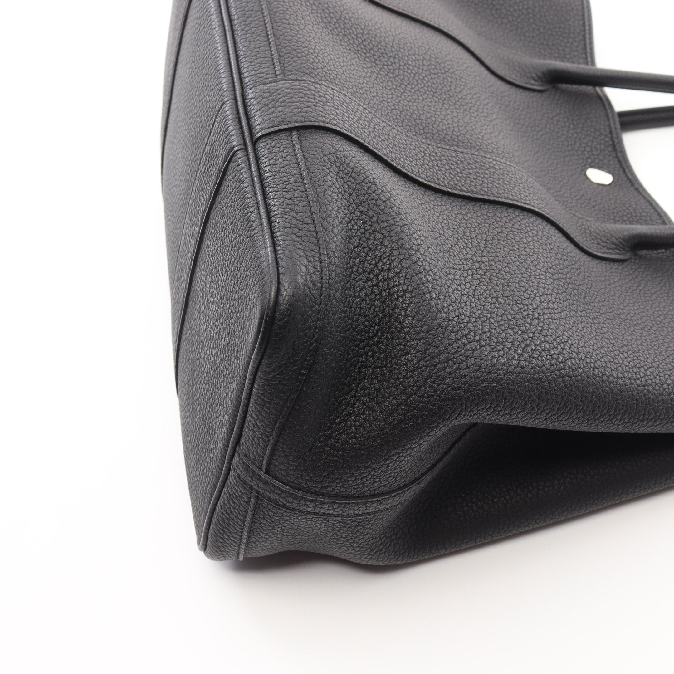 Hermes Hermes Garden Party Pm Handbag Tote Bag Negonda Leather Black Silver Hardware A Stamp Size ONE SIZE - 6 Thumbnail