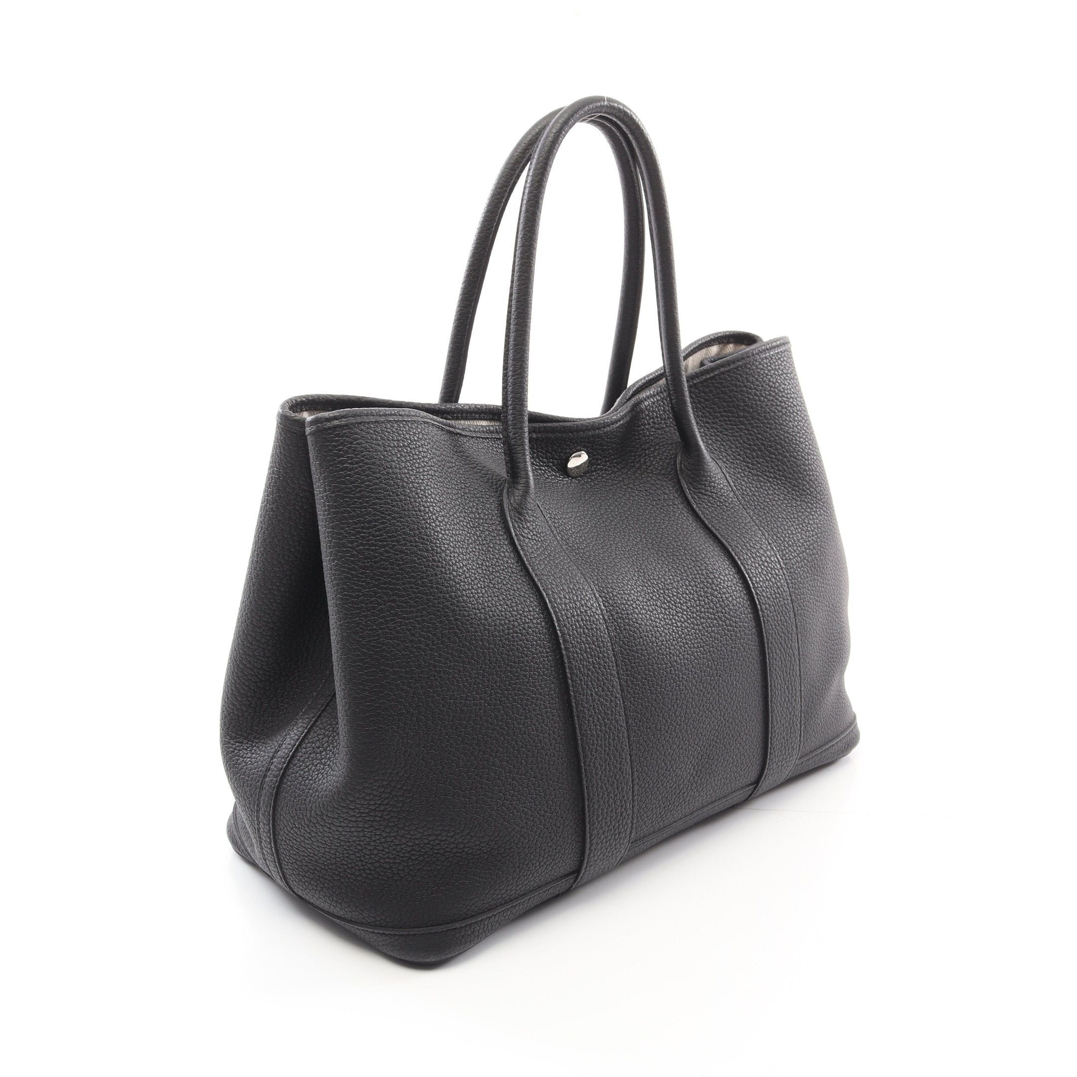Hermes Hermes Garden Party Pm Handbag Tote Bag Negonda Leather Black Silver Hardware A Stamp Size ONE SIZE - 2 Thumbnail