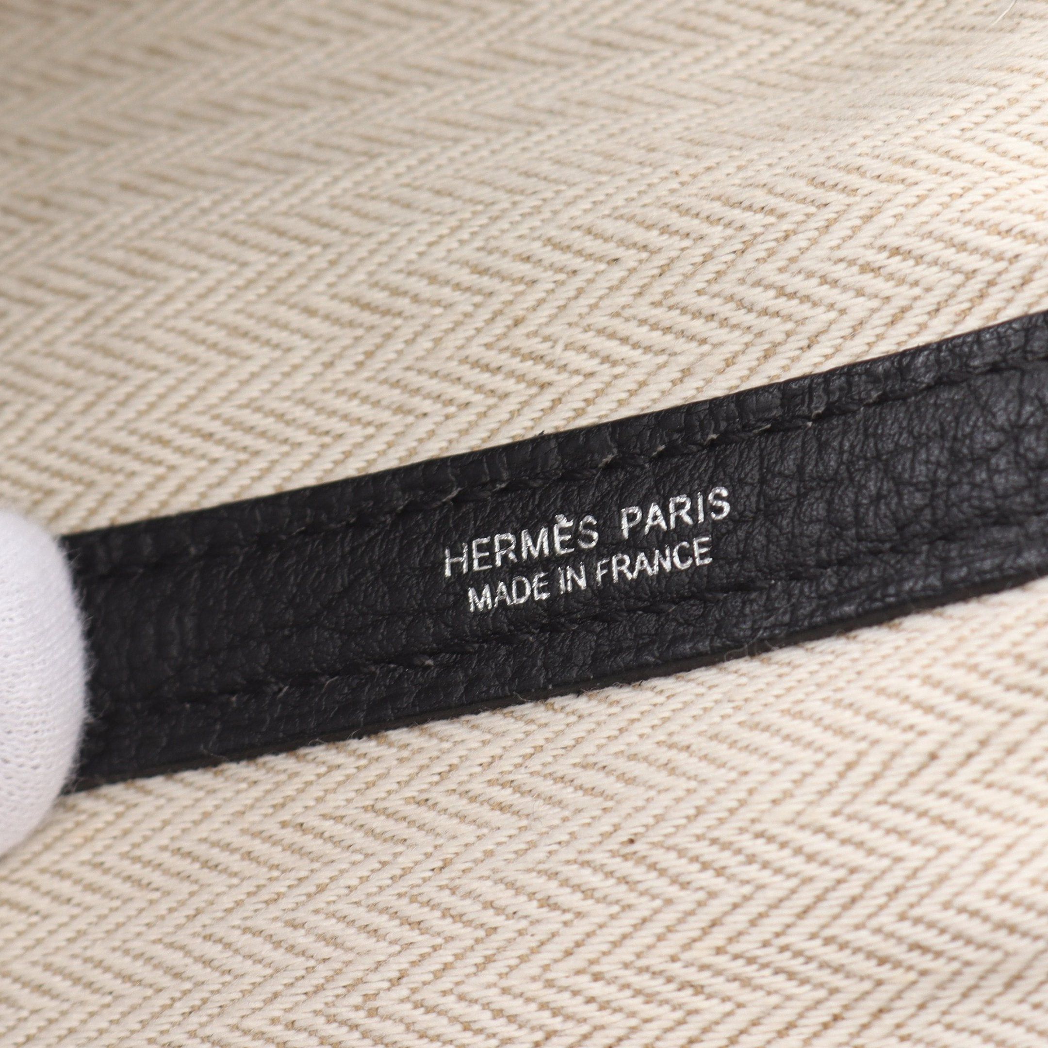 Hermes Hermes Garden Party Pm Handbag Tote Bag Negonda Leather Black Silver Hardware A Stamp Size ONE SIZE - 4 Thumbnail