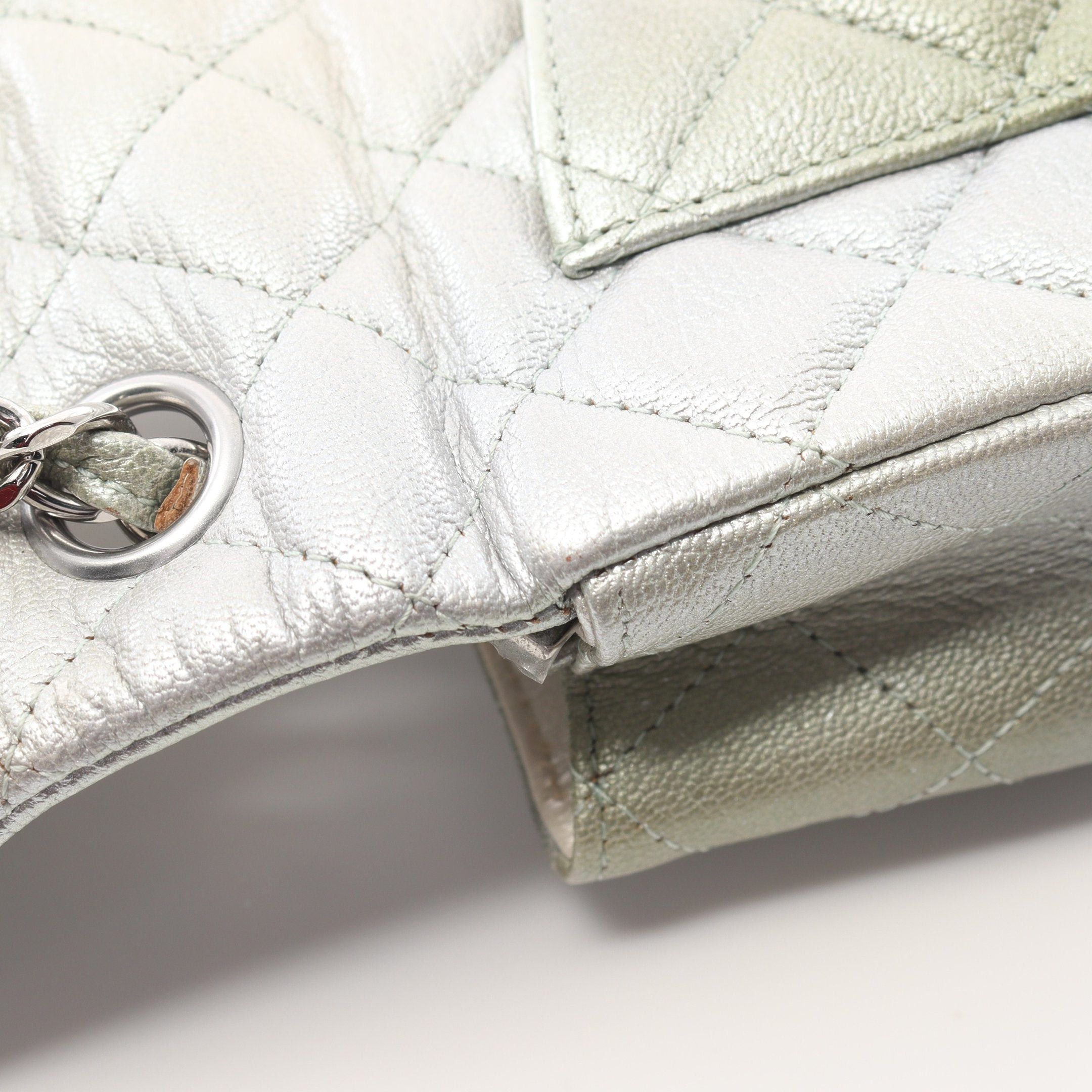 Chanel Chanel Mini Matelasse 20 Chain Shoulder Bag Leather Silver Light Green Hardware Gradation Size ONE SIZE - 8 Thumbnail