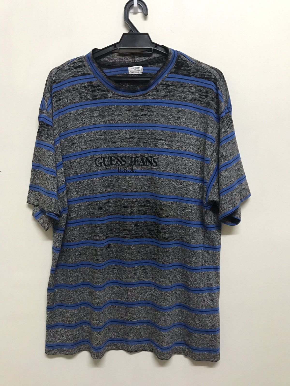 Guess VINTAGEDISTRESS GUESS JEANS USA STRIPE ASAP ROCKY STYLE RARE Size US L / EU 52-54 / 3 - 1 Thumbnail