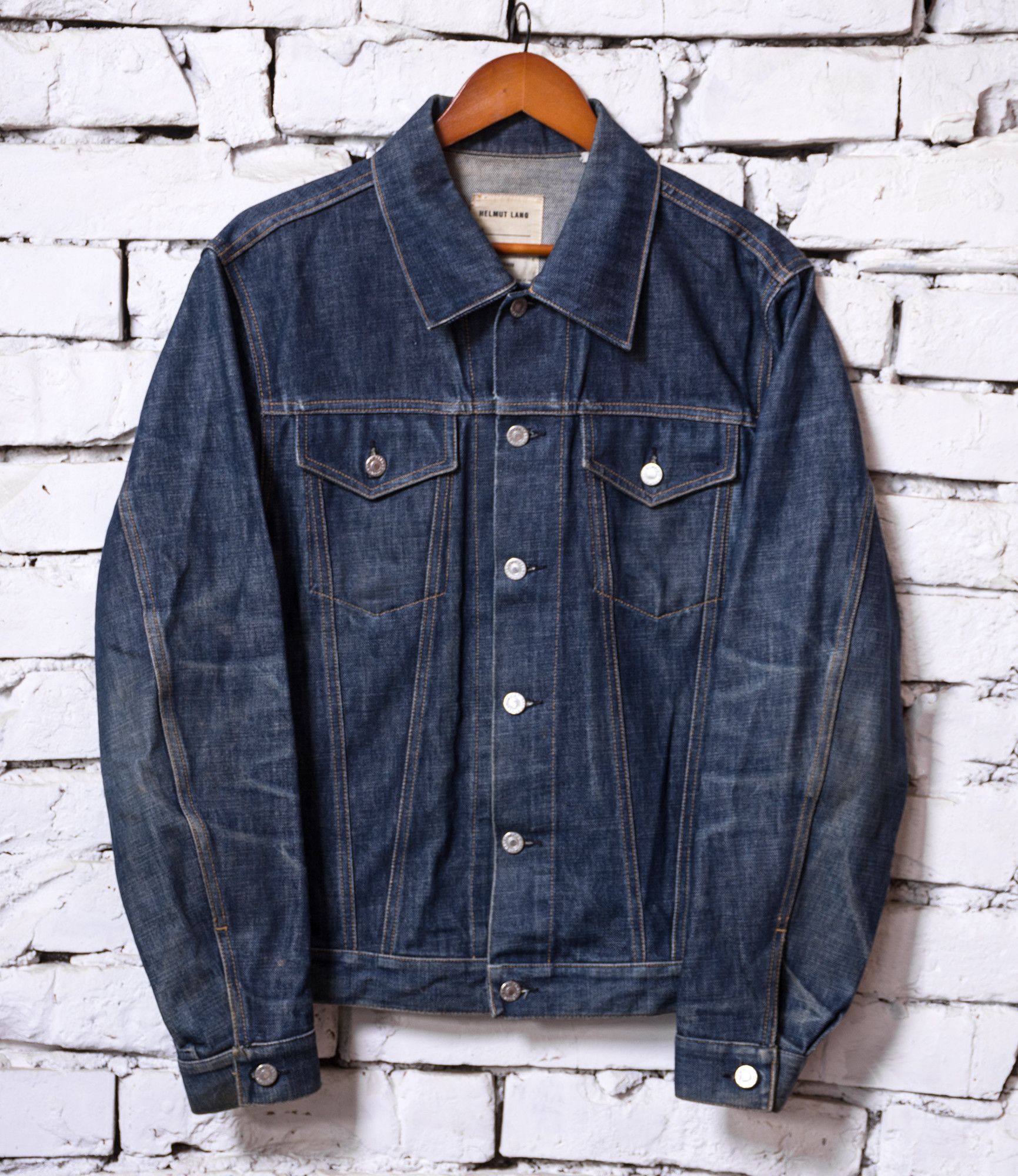 ジャケット・アウター Helmut Lang - Size38 Classic Raw Denim Helmut Lang Helmut lang Raw denim classic jacket | Grailed