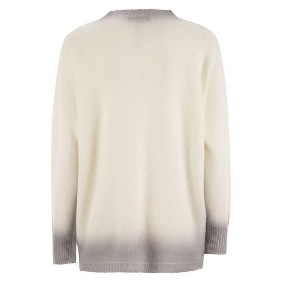 Fabiana Filippi FABIANA FILIPPI Women Sweater MAD275F531 WHITE Size M / US 6-8 / IT 42-44 - 2 Thumbnail