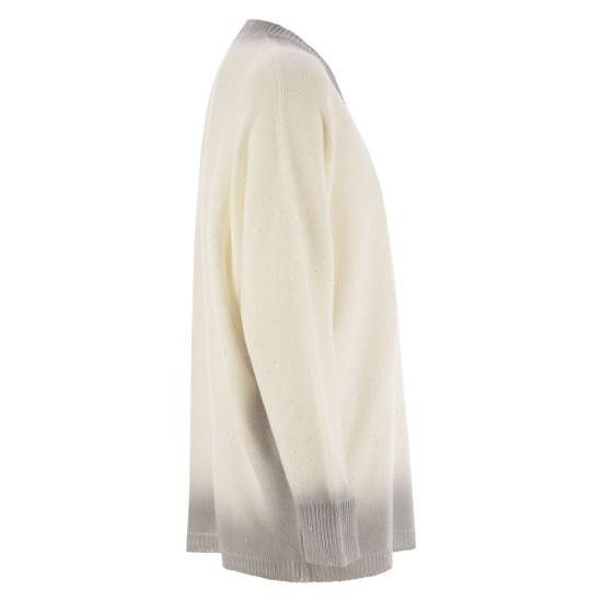 Fabiana Filippi FABIANA FILIPPI Women Sweater MAD275F531 WHITE Size M / US 6-8 / IT 42-44 - 3 Thumbnail