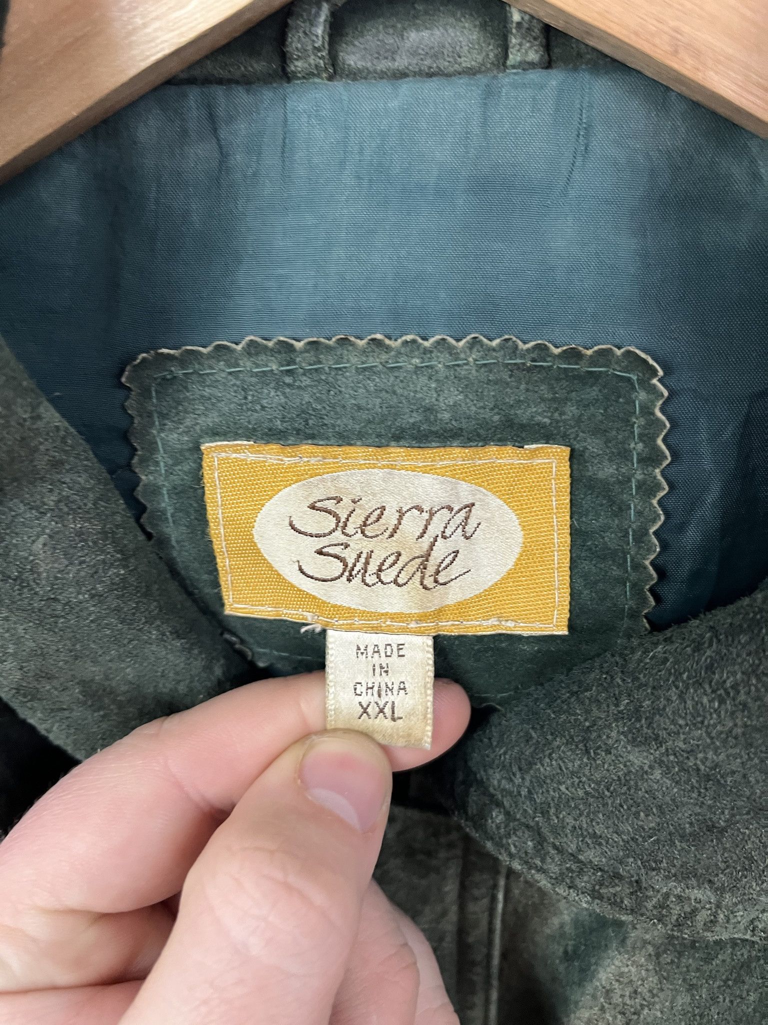 Other Vintage Leather Jacket Sierra Suede Emerald Green Leather Jacket Size XXL Size US XXL / EU 58 / 5 - 2 Thumbnail