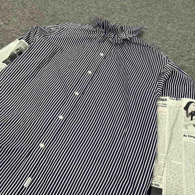 Balenciaga Striped Shirt with Newspaper Sleeves