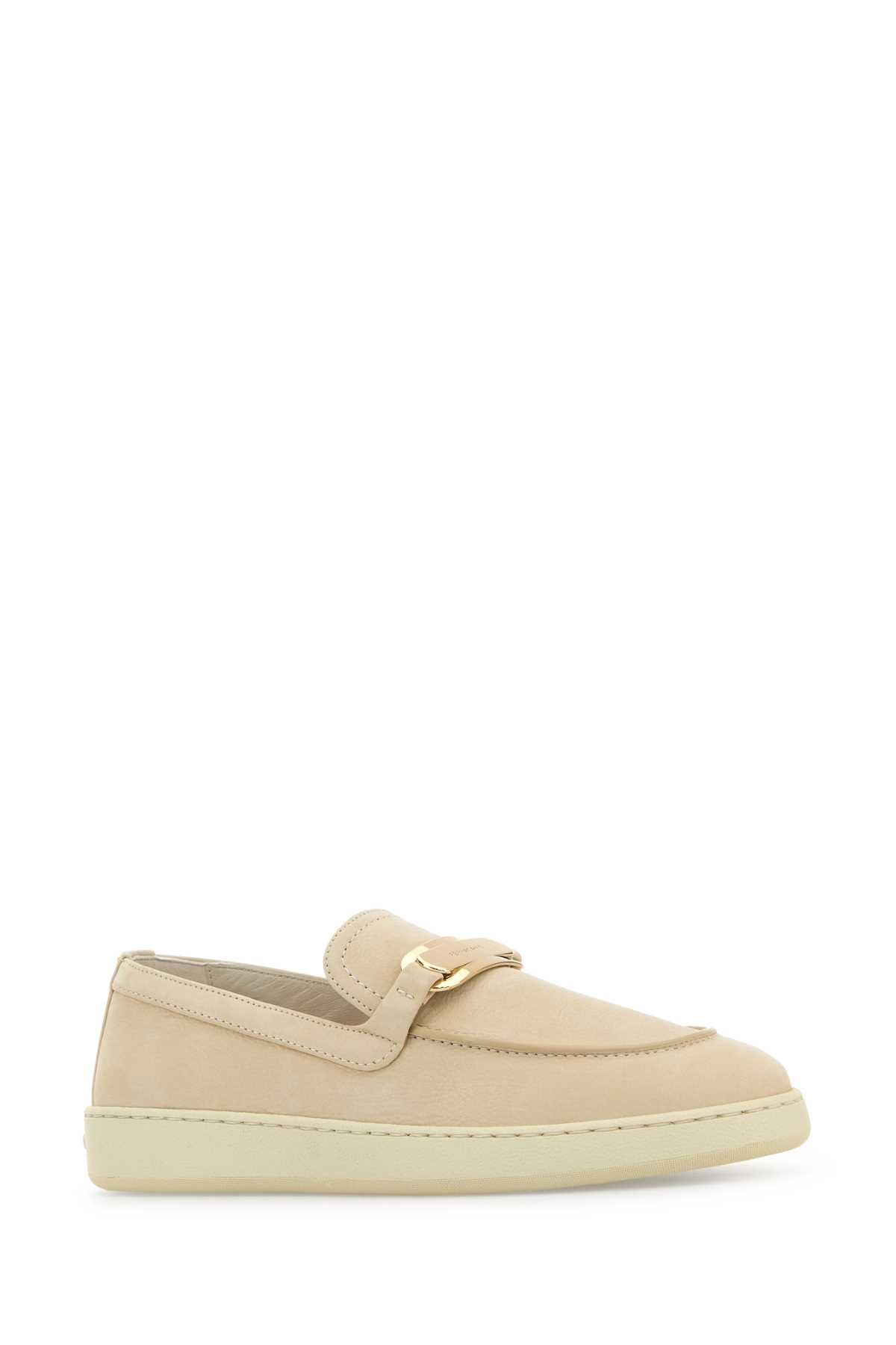 Salvatore Ferragamo Sand Leather Crio Loafers Size US 9.5 / IT 39.5 - 2 Thumbnail