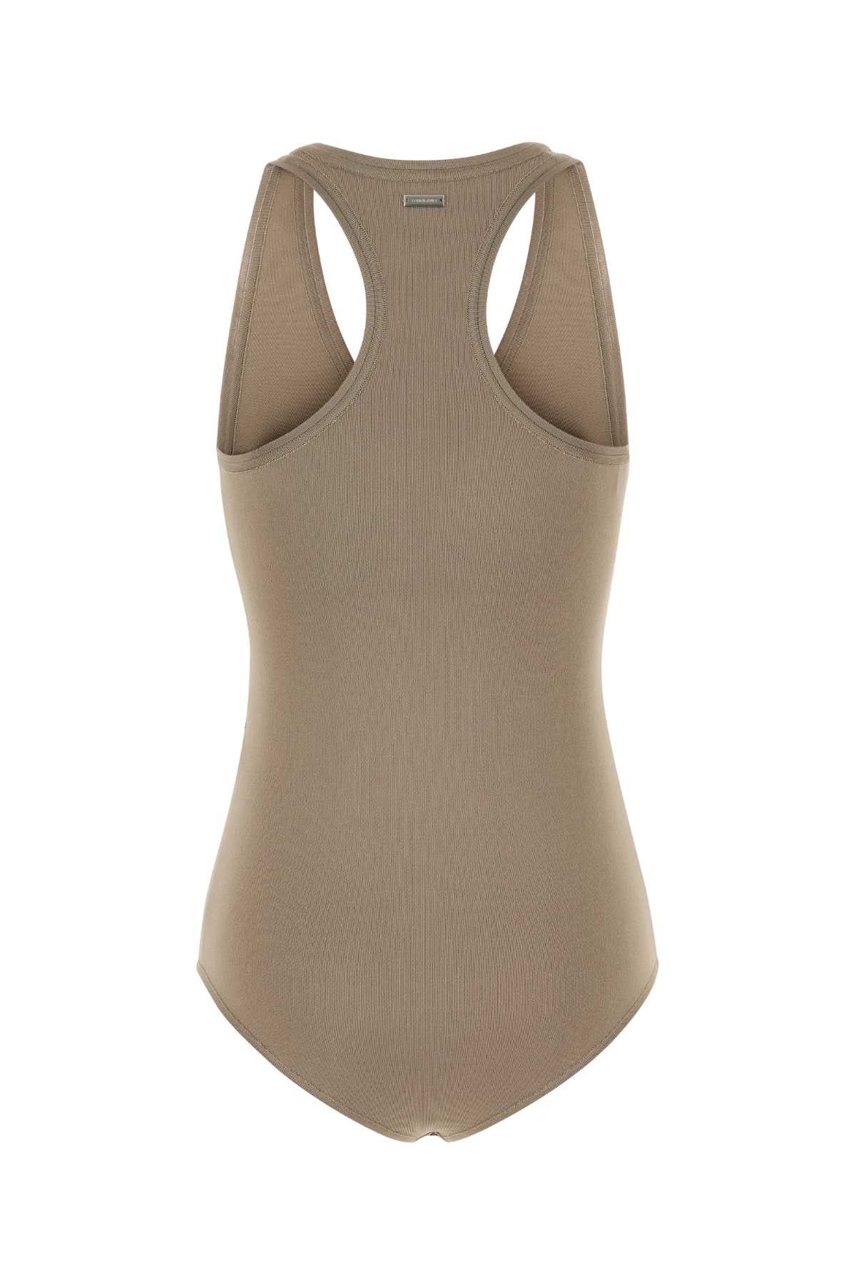 Salvatore Ferragamo Dove Grey Stretch Viscose Blend Bodysuit Size XS / US 0-2 / IT 36-38 - 2 Thumbnail