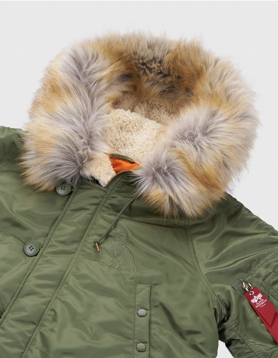 Alpha Industries OVO x Alpha Industries Green N-3B Parka Jacket