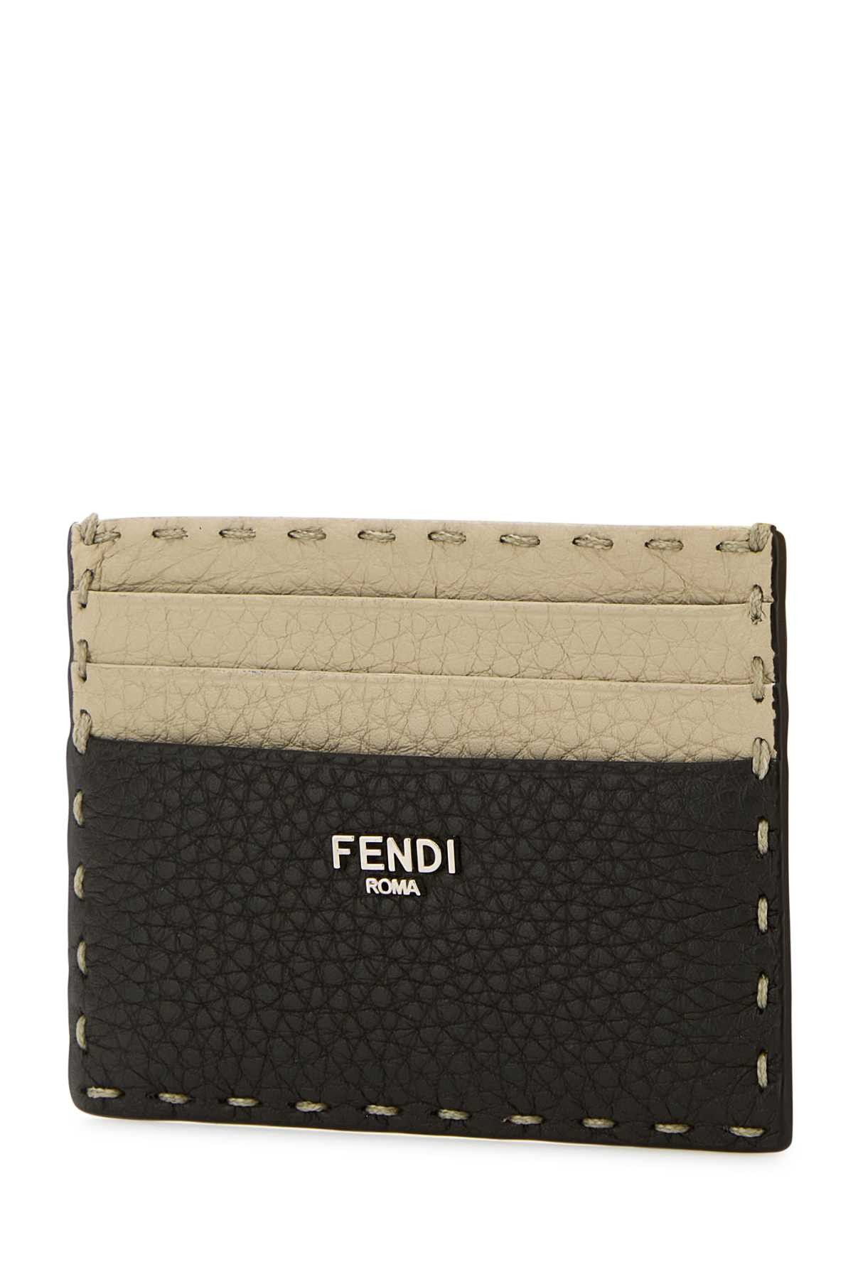 Fendi Two-Tone Leather Sellerie Card Holder Size ONE SIZE - 2 Thumbnail