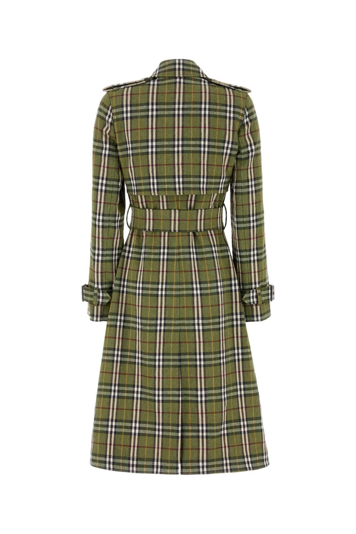 Burberry Embroidered Stretch Linen Trench Coat Size XS / US 0-2 / IT 36-38 - 2 Thumbnail