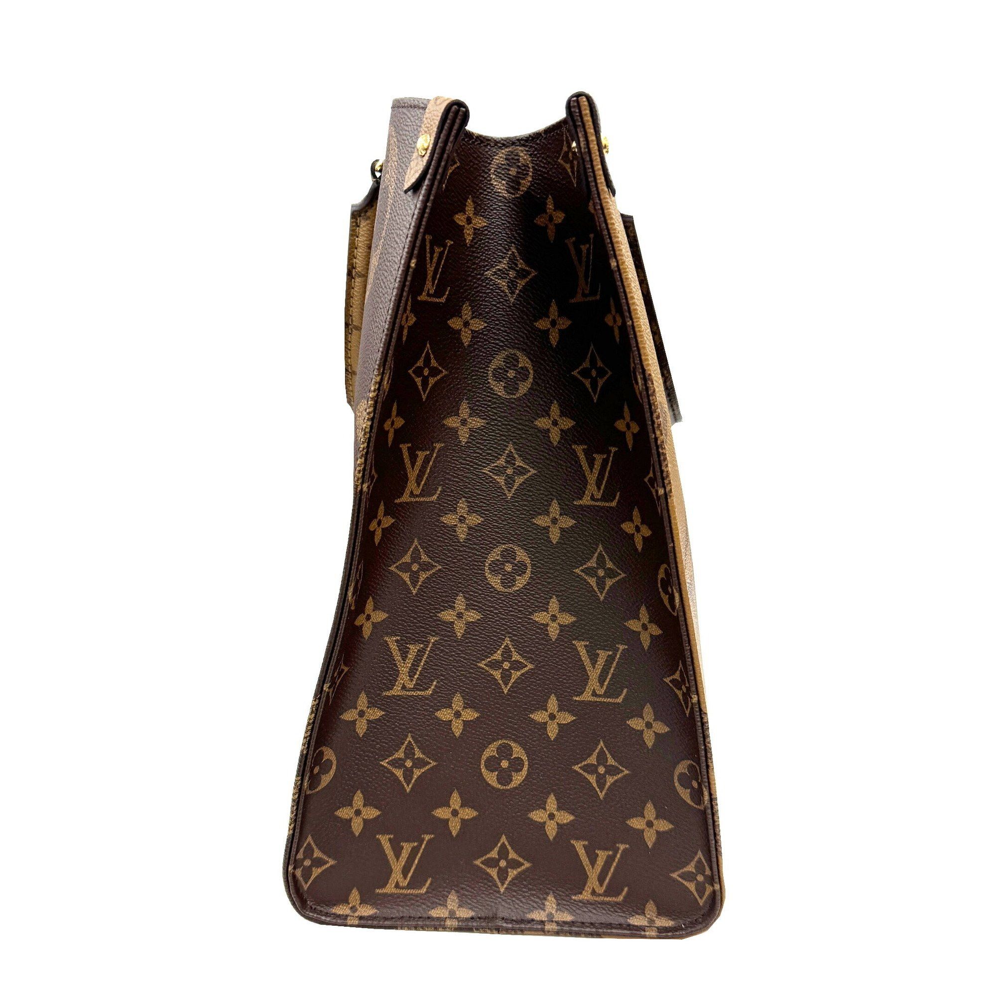 LOUIS VUITTON M45320 Monogram Giant Reverse On-the-Go GM Brown