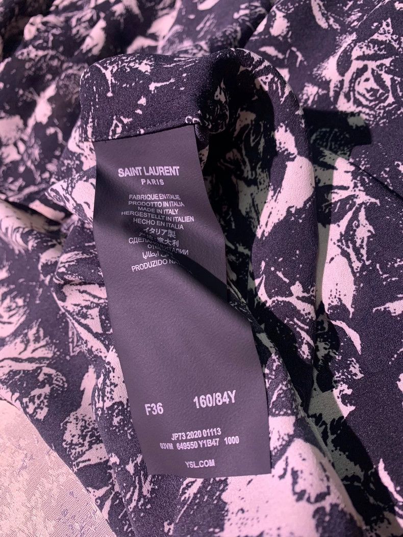 Saint Laurent Floral Print Shirt For Women