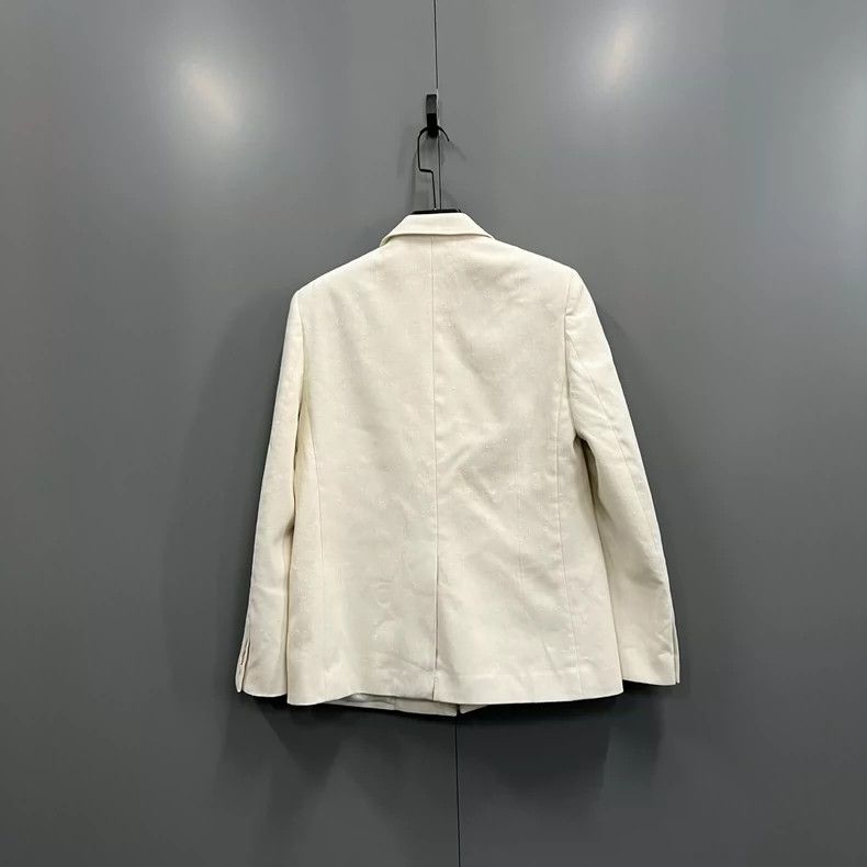 Saint Laurent Paris Saint Laurent Beige Suit Jacket Size 50 Size US M / EU 48-50 / 2 - 2 Thumbnail