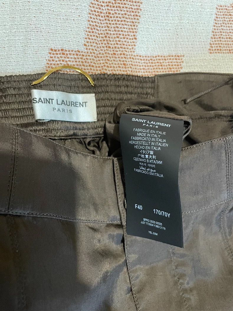 Loro Piana Classic Brown Pencil Skirt from Saint Laurent Size 40" / US 18 - 3 Thumbnail
