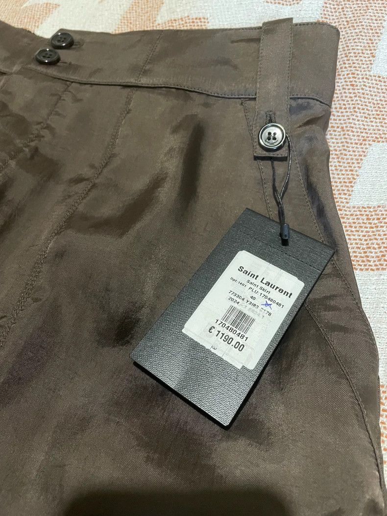Loro Piana Classic Brown Pencil Skirt from Saint Laurent Size 40" / US 18 - 2 Thumbnail