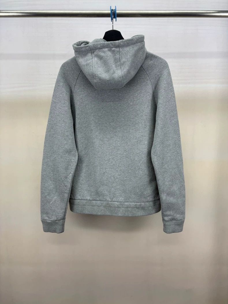 Moncler Moncler Gray Logo Zip-Up Hoodie | Grailed